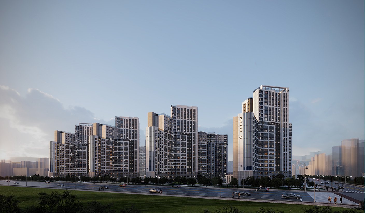 에코델타시티 푸르지오 트레파크 아파트 이미지 조감도