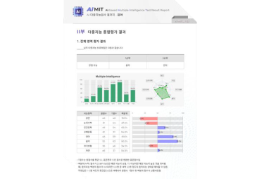AI 다중지능검사 인터페이스 예시