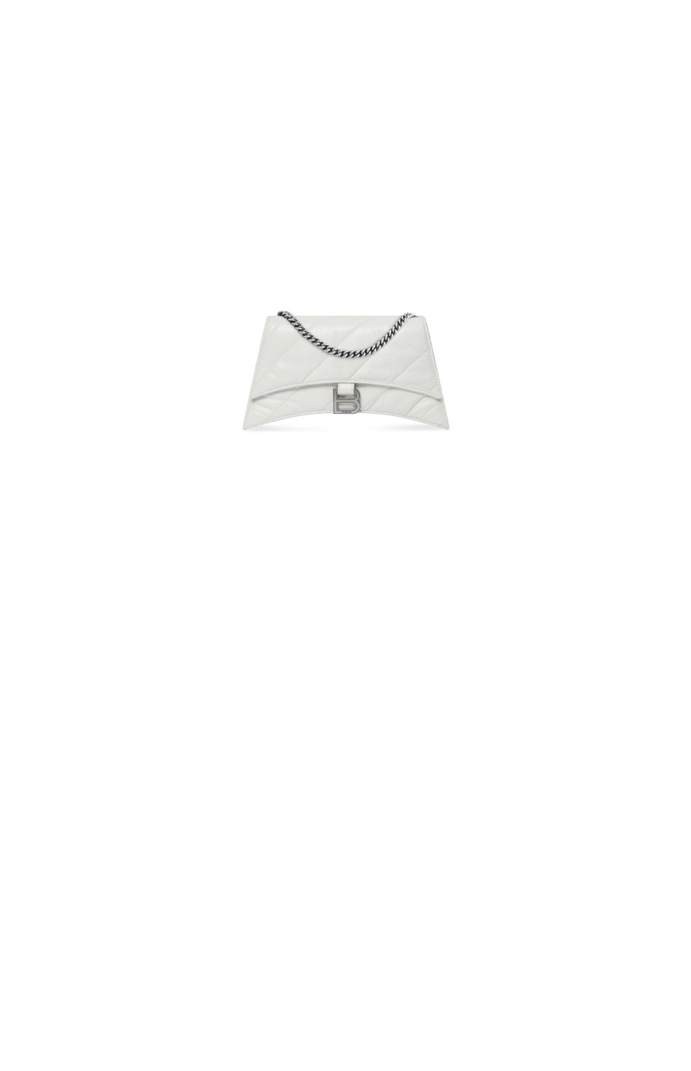 발렌시아가 크러쉬 Xs 퀼티드 체인백 옵틱 736016