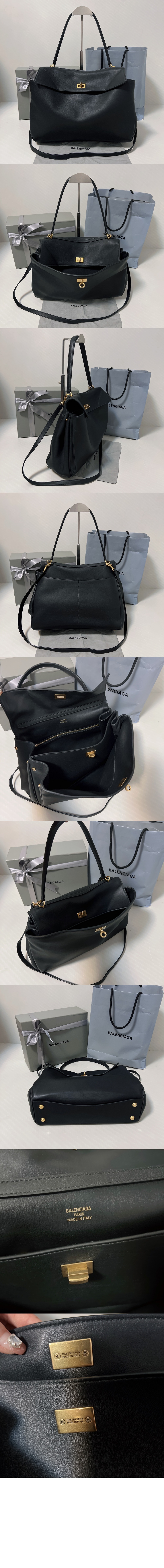 로데오 미디엄 핸드백 블랙 789772