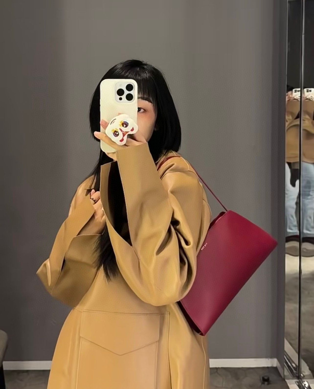 더로우 바게트 숄더백 27