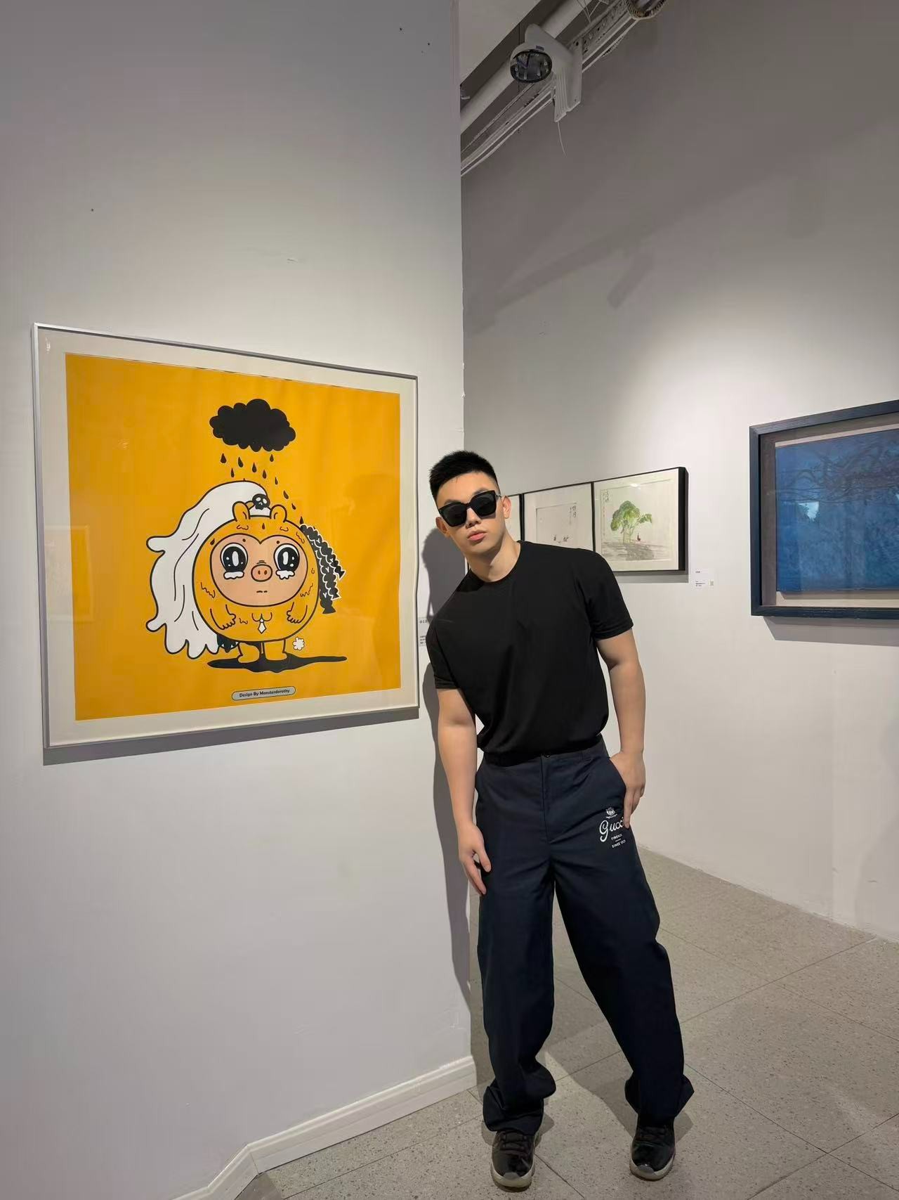 구찌 맨즈 로고 팬츠