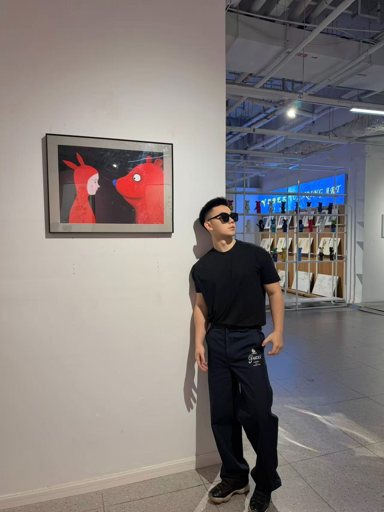 구찌 맨즈 로고 팬츠