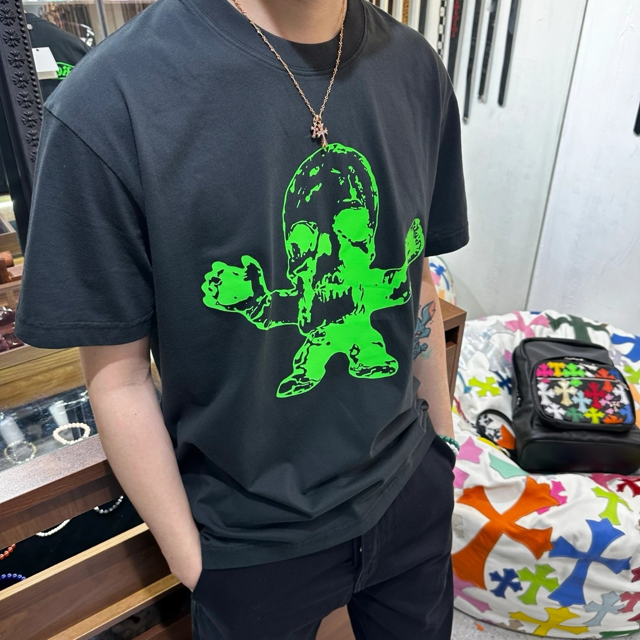 크롬하츠 맨즈 프린팅 반팔티 2컬러