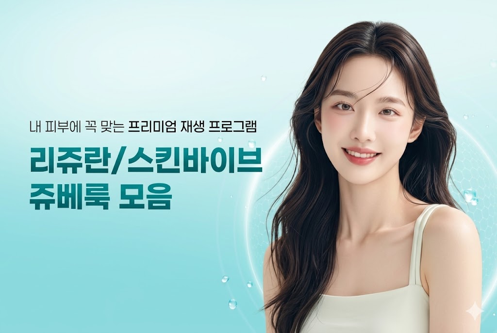 스킨부스터 종류 비교 리쥬란 쥬베룩 스킨바이브 엑소좀 리바이브 차이점— 선릉피부과 닥터에버스의원 선릉점