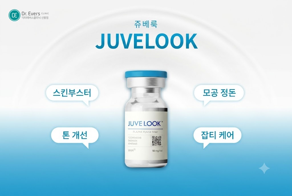 스킨부스터 종류 비교 쥬베룩 리쥬란 차이_선릉피부과 닥터에버스의원 선릉점