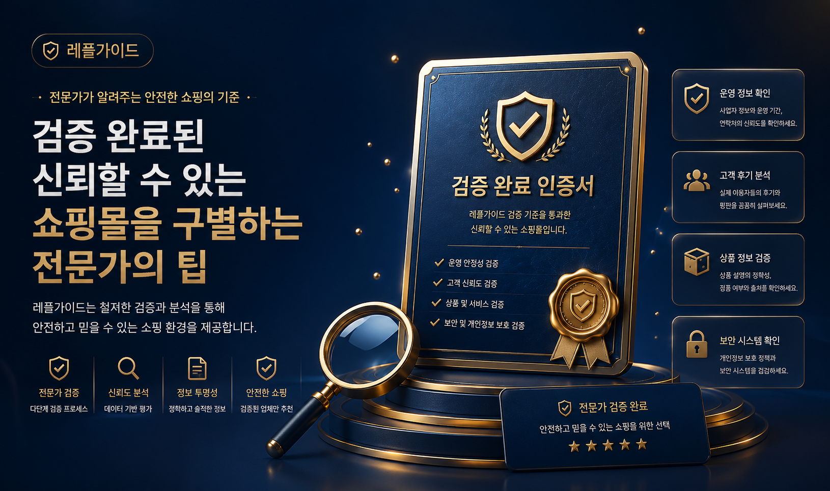 레플가이드 검증 완료된 신뢰할 수 있는 쇼핑몰을 구별하는 전문가의 팁