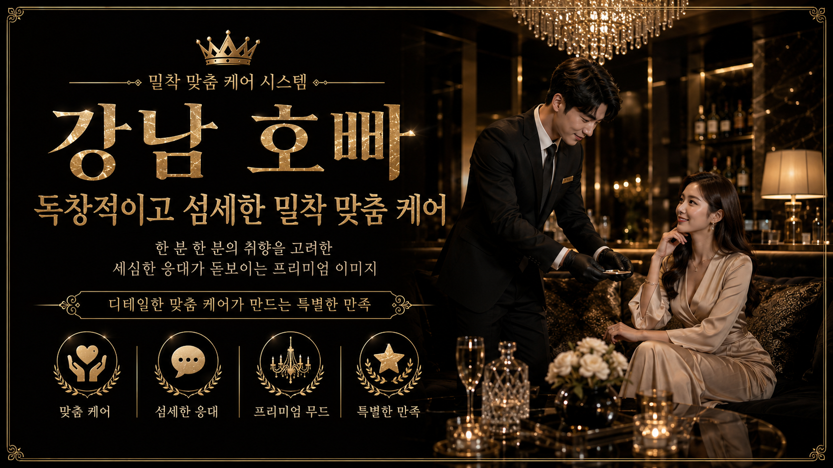 강남 호빠 독창적이고 섬세한 밀착 맞춤 케어