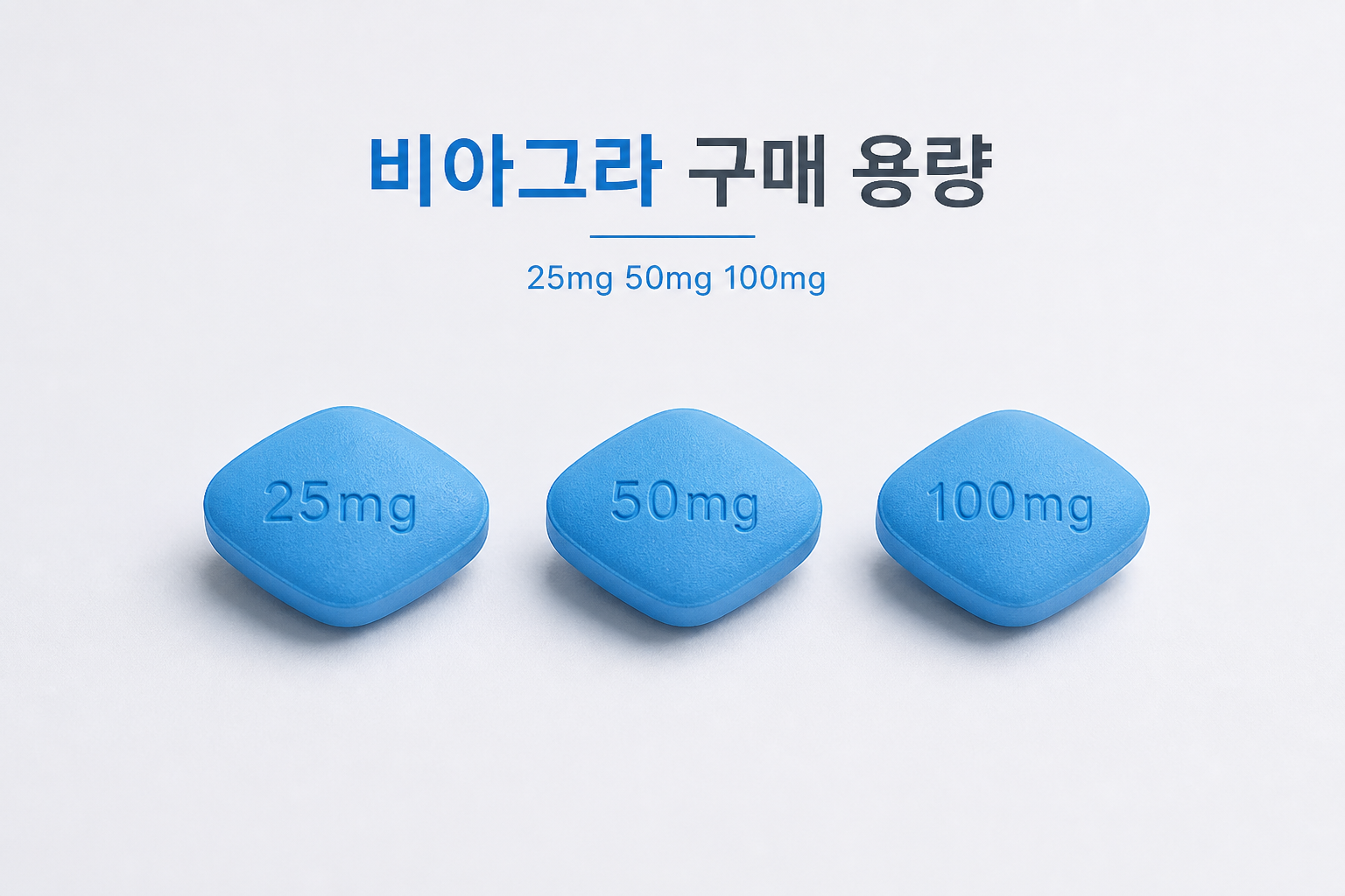 비아그라 구매 용량 25mg 50mg 100mg