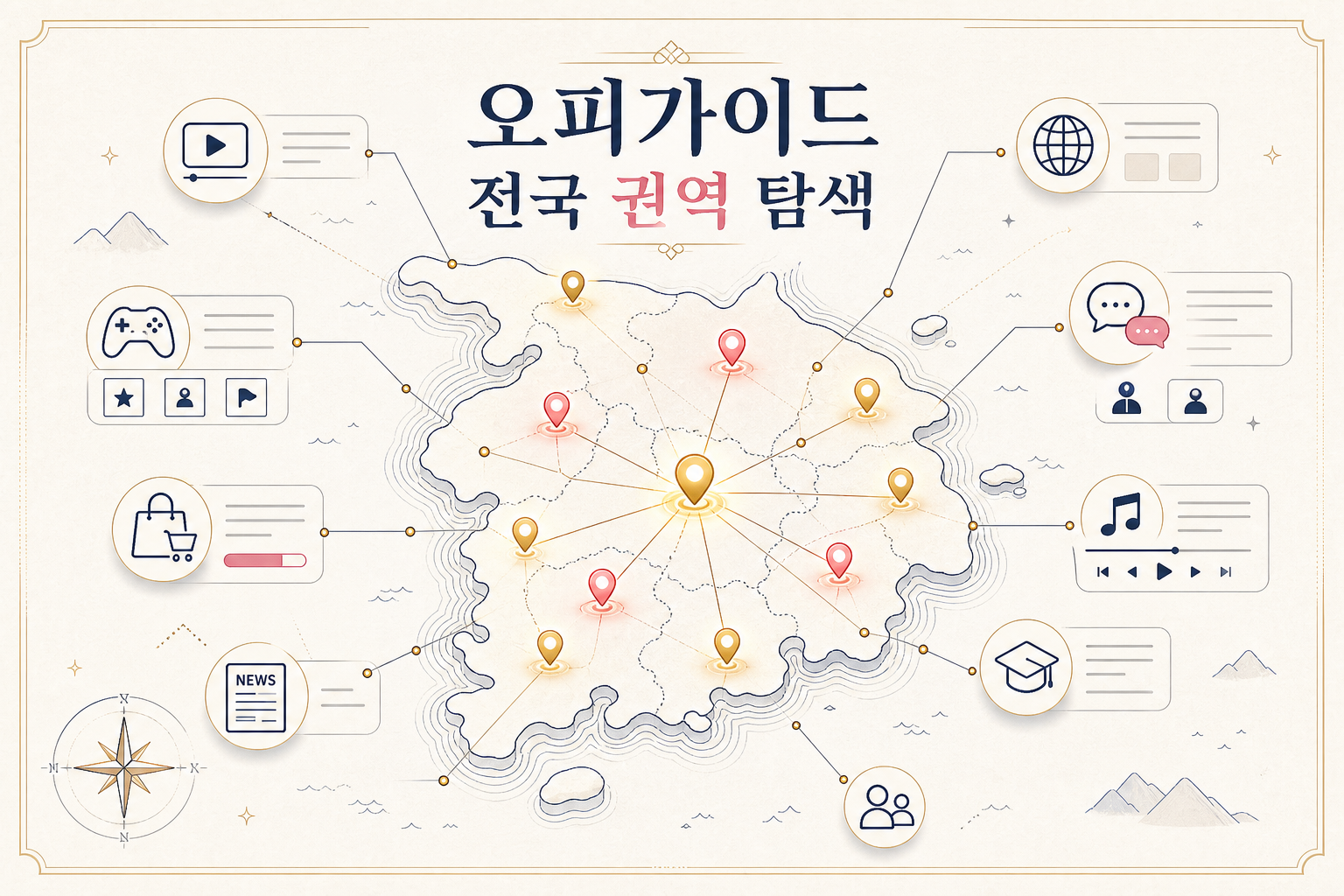 오피가이드 전국 권역 탐색