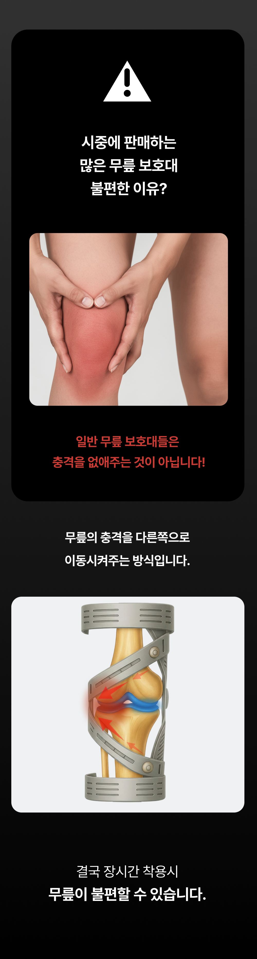 리보핏 관절염 스프링 무릎보호대 계단 언덕 경사로 이동이 편한 노인 무릎보호대
