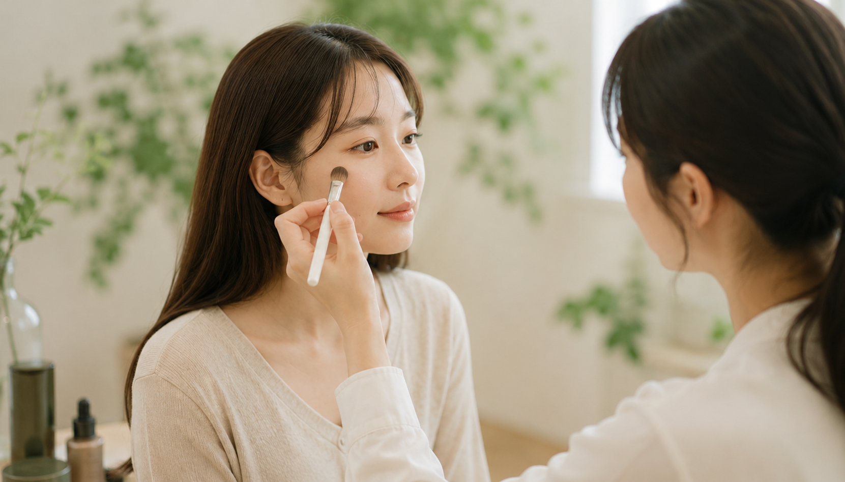 그린 뷰티 메이크업 시연