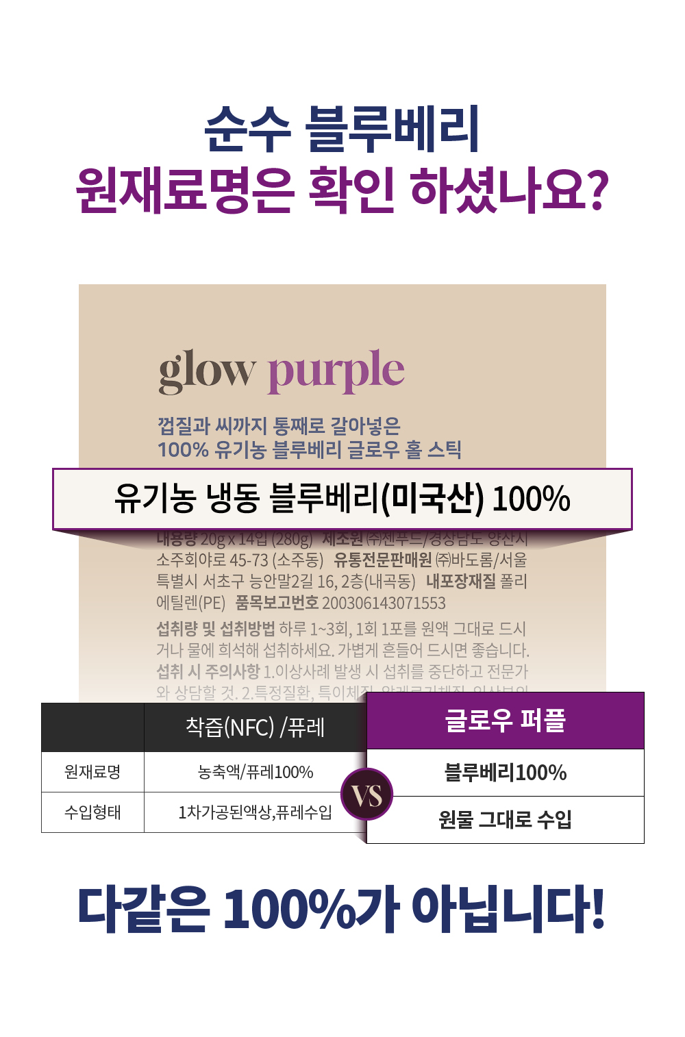 [최대23%할인]글로우퍼플홀스틱12박스