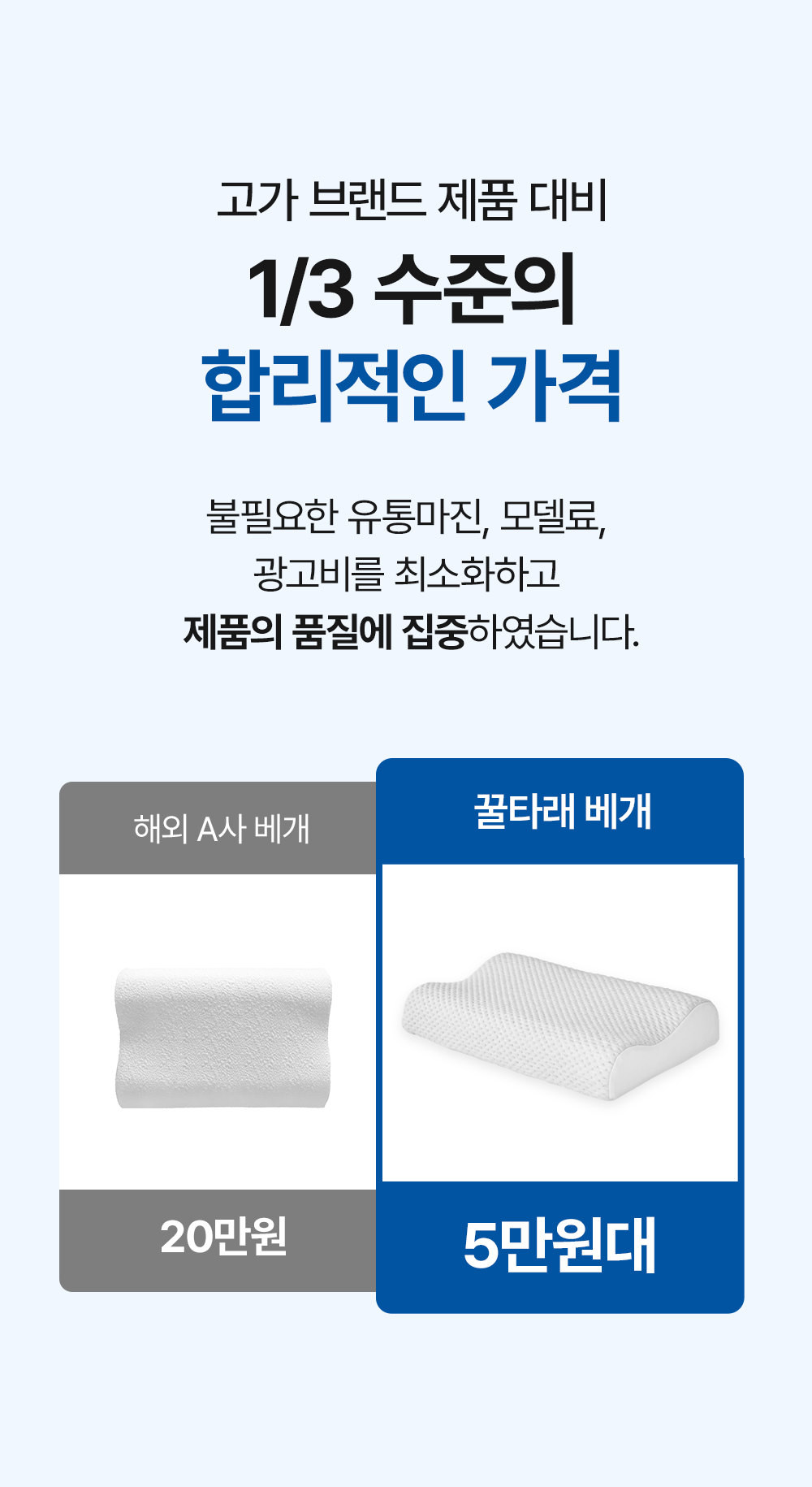 [물리치료사 추천] 고몽드 경추 베개 (목이 편안, 경추 건강, 신소재 하이퍼스트링)