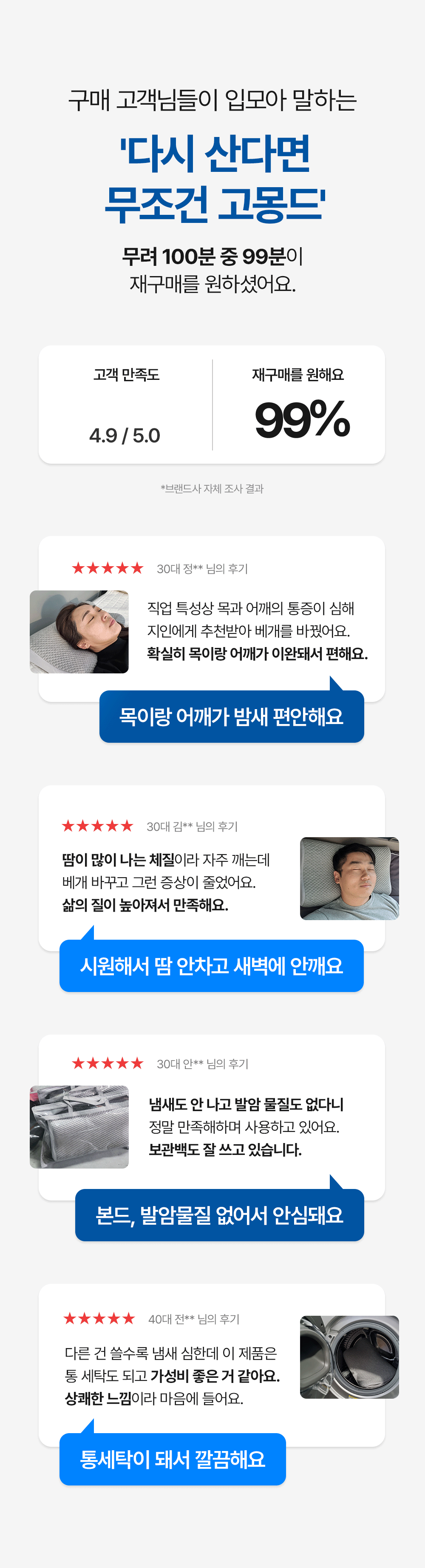 [물리치료사 추천] 고몽드 경추 베개 (목이 편안, 경추 건강, 신소재 하이퍼스트링)