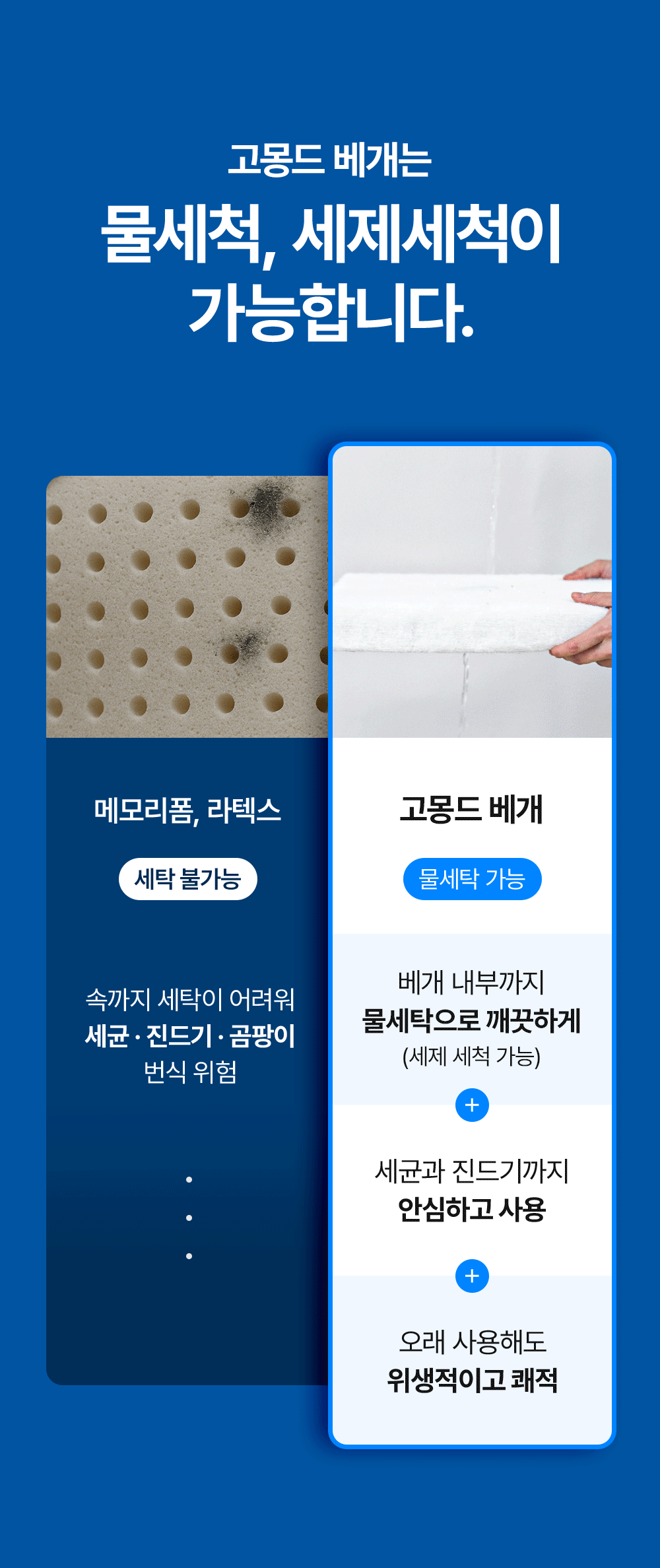 [물리치료사 추천] 고몽드 경추 베개 (목이 편안, 경추 건강, 신소재 하이퍼스트링)