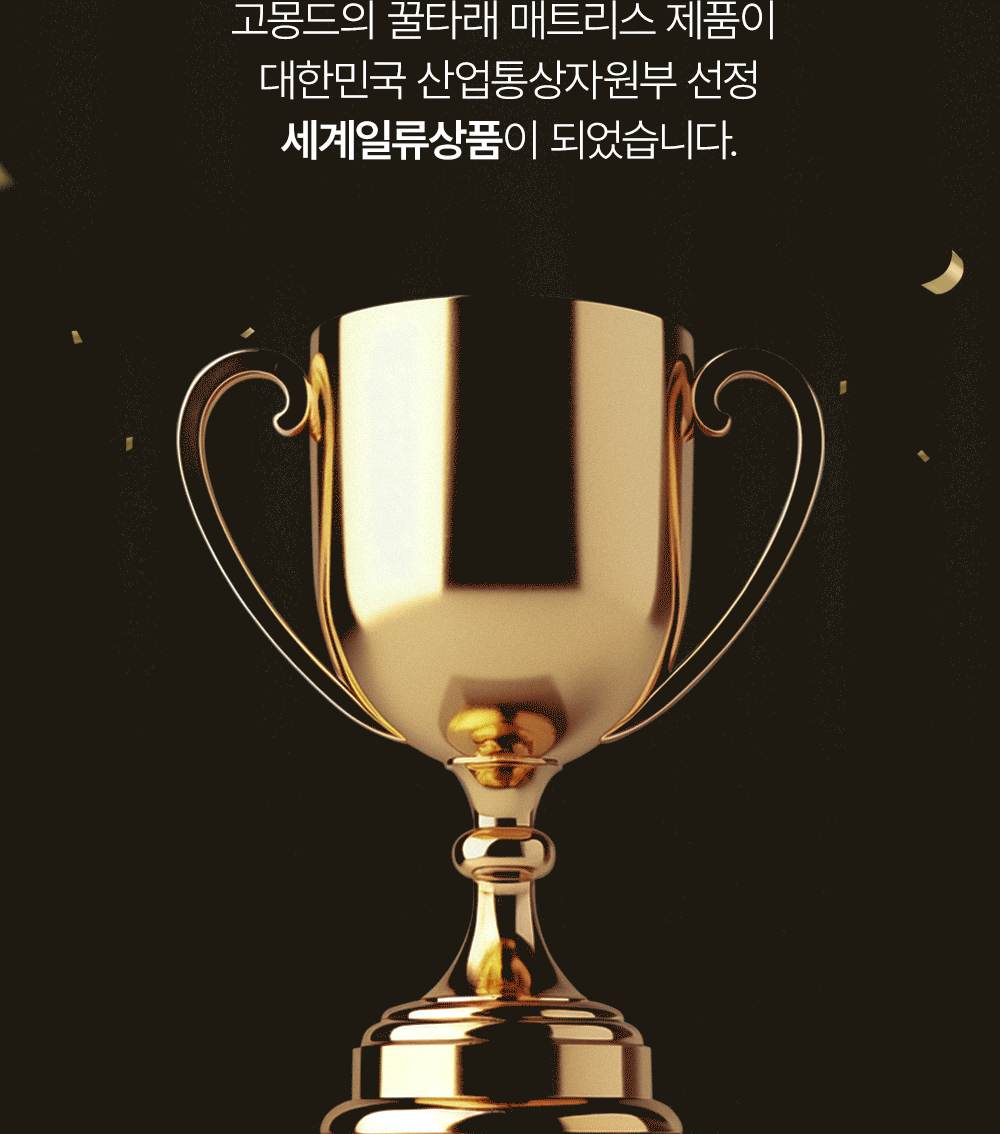 [159차완판] 고몽드 일체형 매트리스 (하이퍼스트링 신소재, 탄탄, 허리편해요, 시원, 물세척OK, 본드NO, 국산)