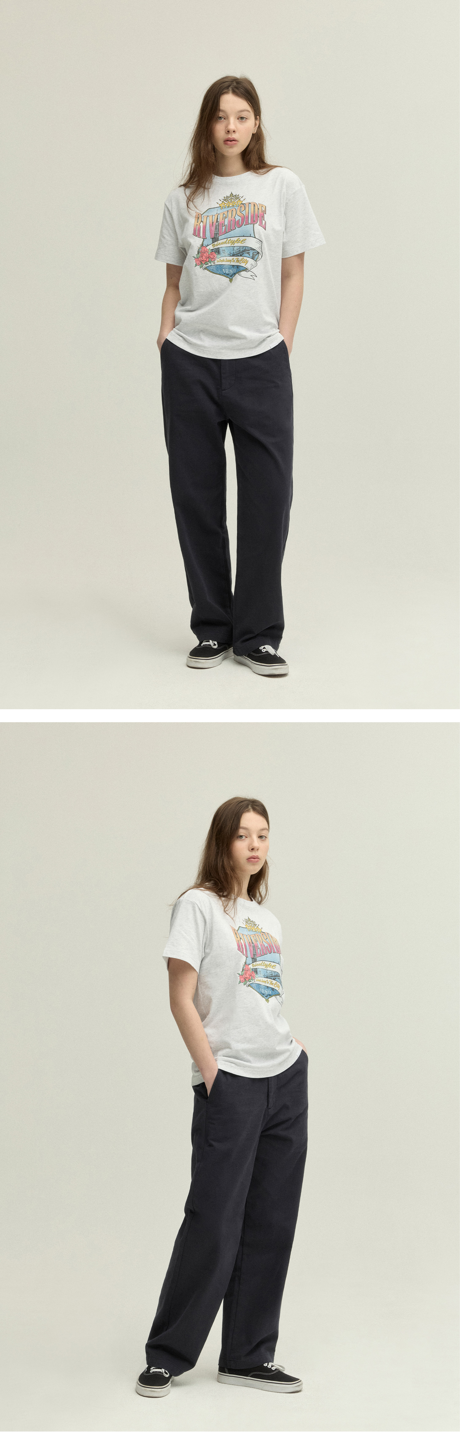 리버사이드 시티 티셔츠_라이트 그레이