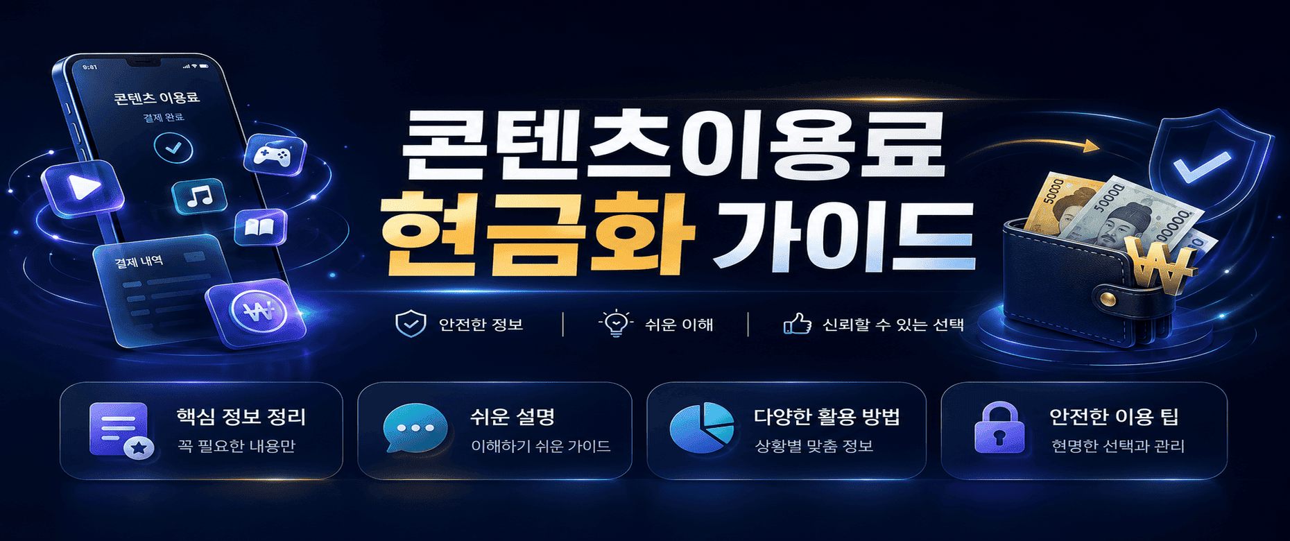 콘텐츠이용료 현금화 완전정리 가이드