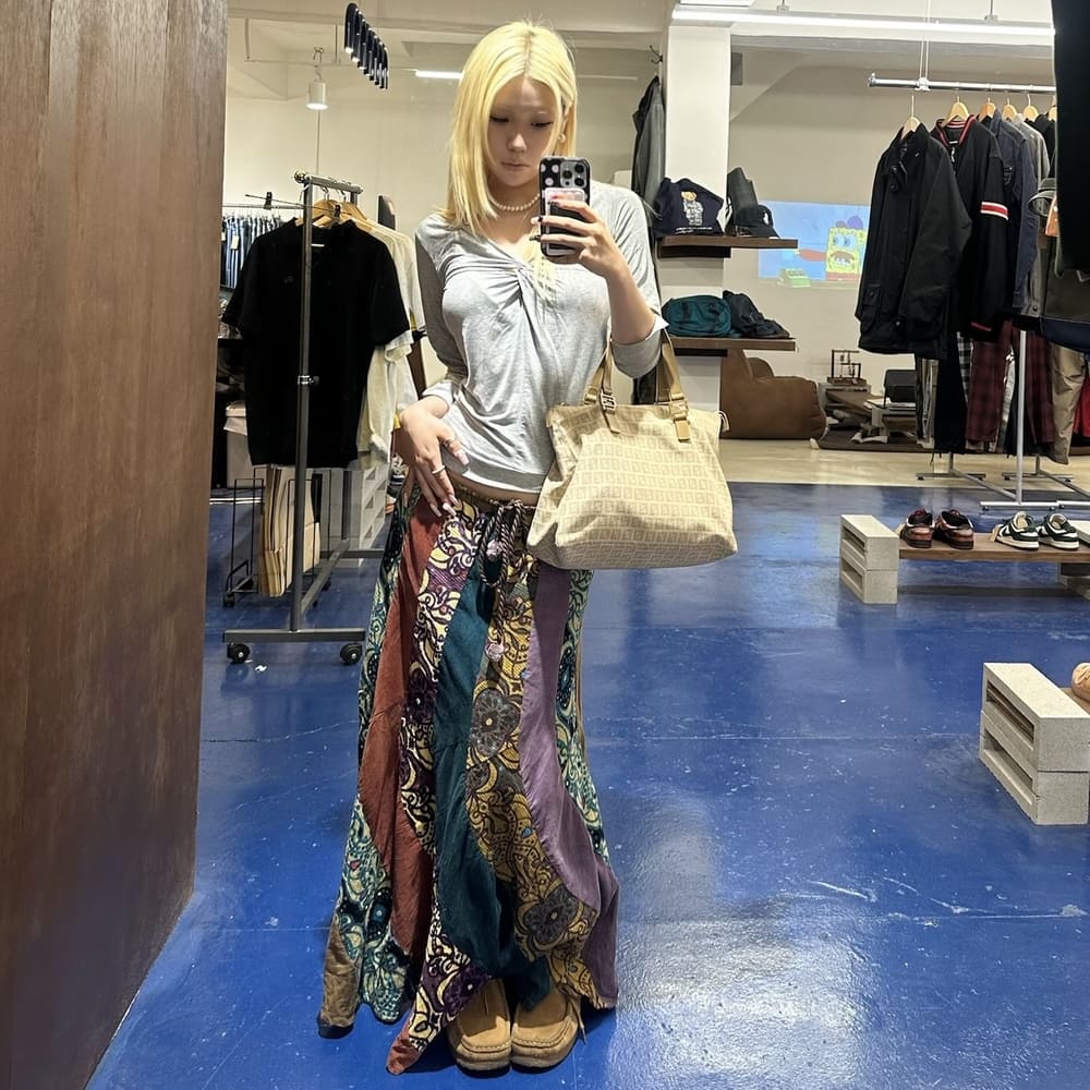 빈티지 셔츠 진열