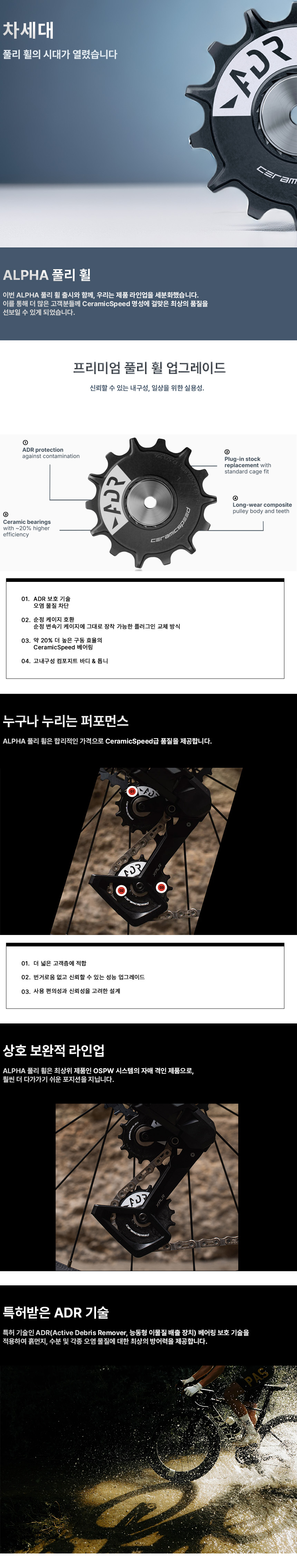 ALPHA PW for Shimano R8150/R8050/R7150/R5800