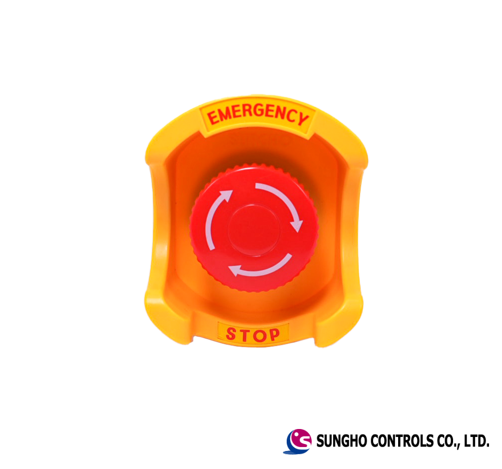 제어용 스위치 사례, 안전커버 푸시버튼, 공장자동화 스위치,오조작 방지,Control Switch 적용
