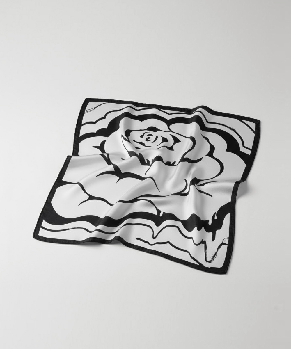 [Back in June] Roses in Flux / Silk Scarf / Edition 01 by Mond Kim