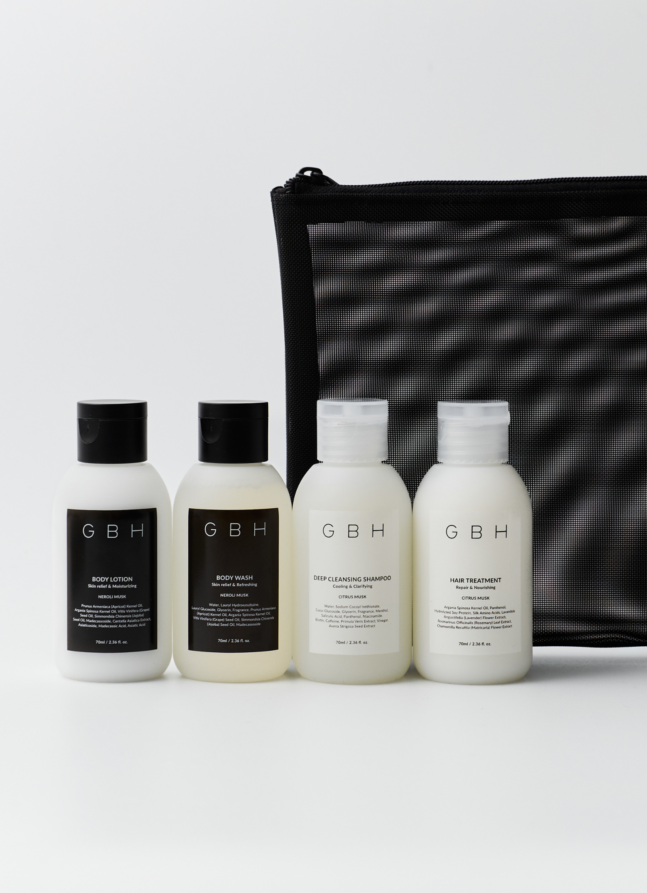 TRAVEL SET (TRAVEL KIT 70ml 4종 + MONO MESH POUCH)