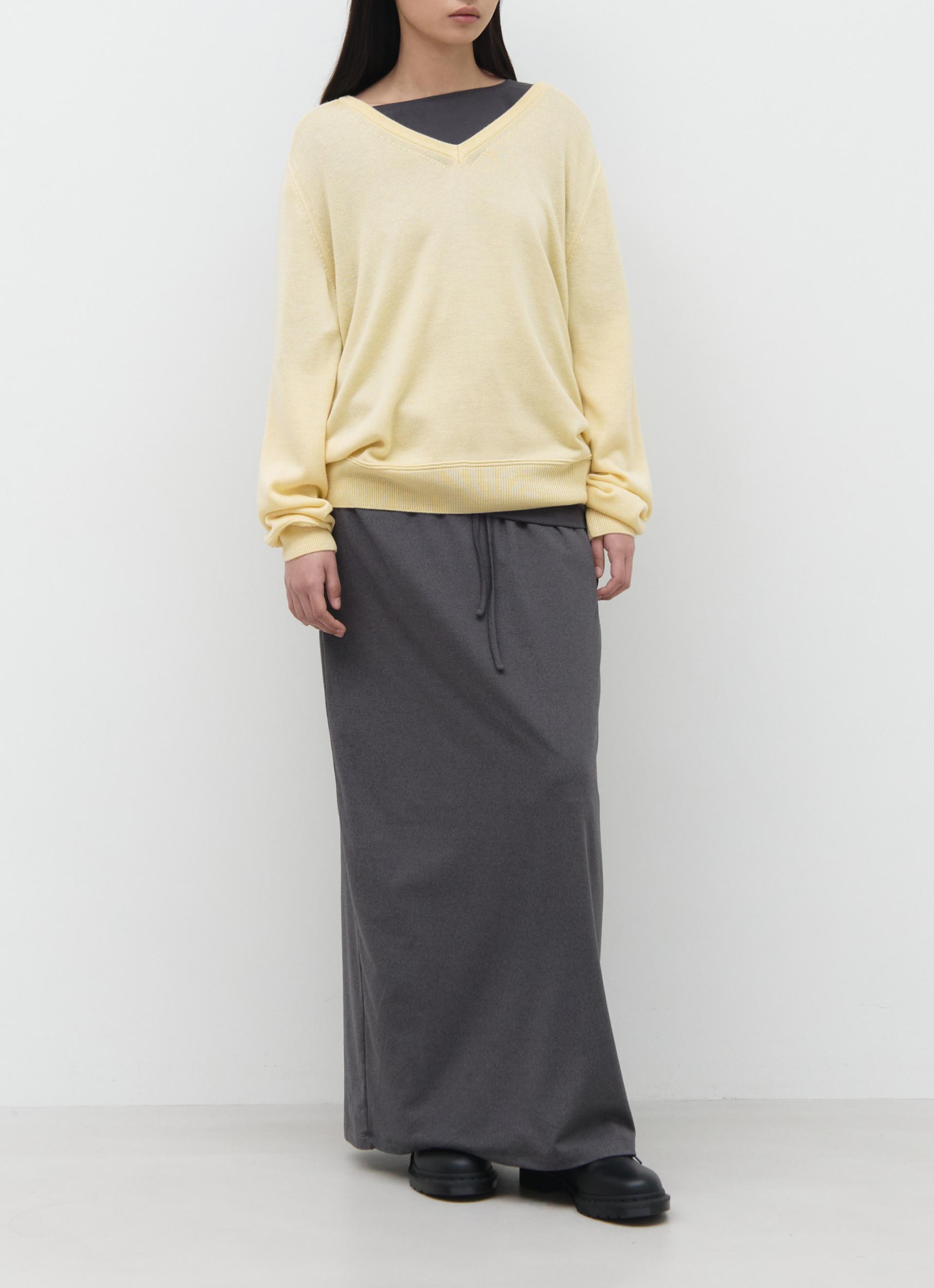 26SS LOOSE V-NECK KNIT / BUTTER