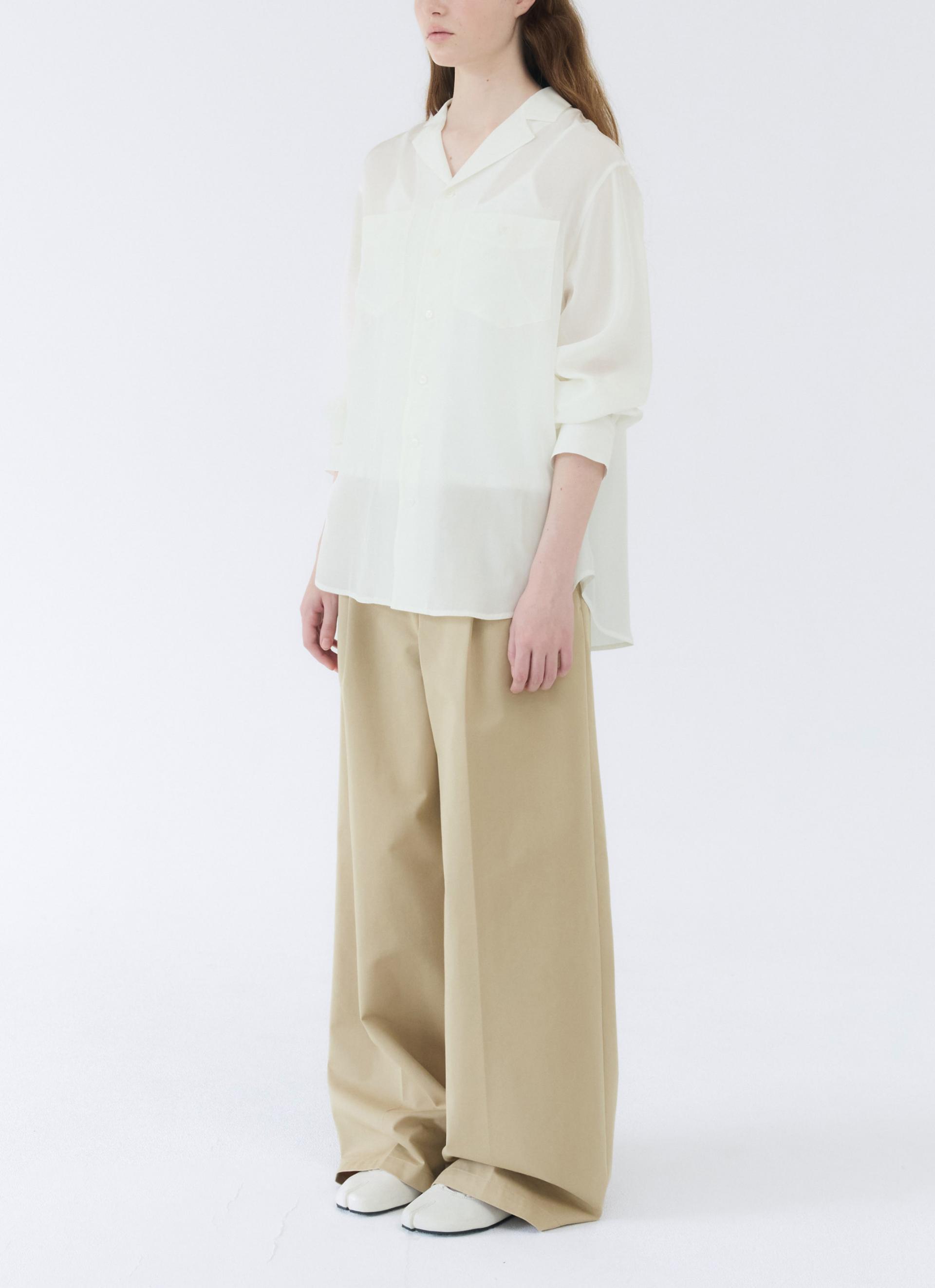26SS WIDE FIT COTTON PANTS / BEIGE