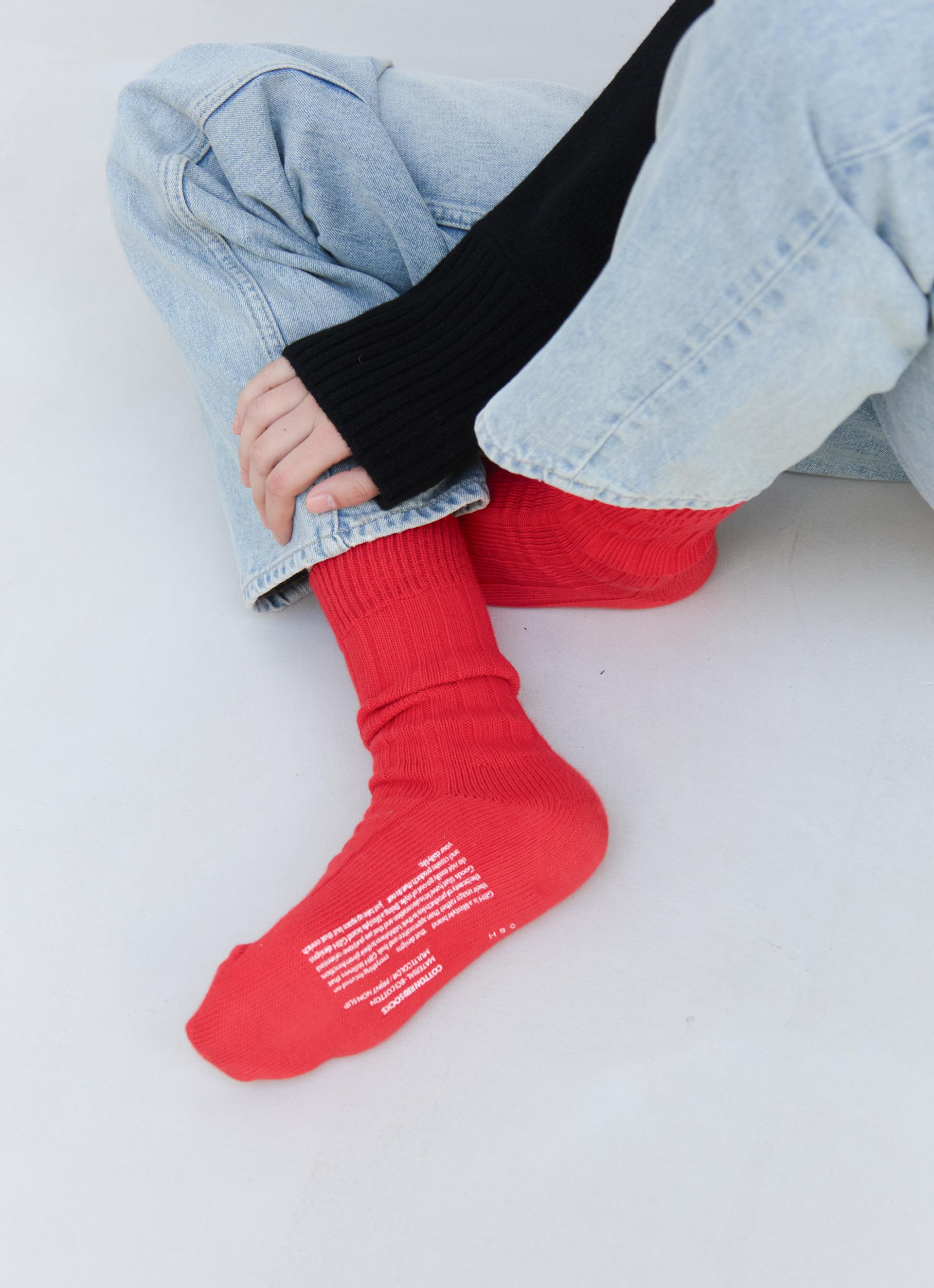 26SS COTTON RIB SOCKS / 8 COLOR