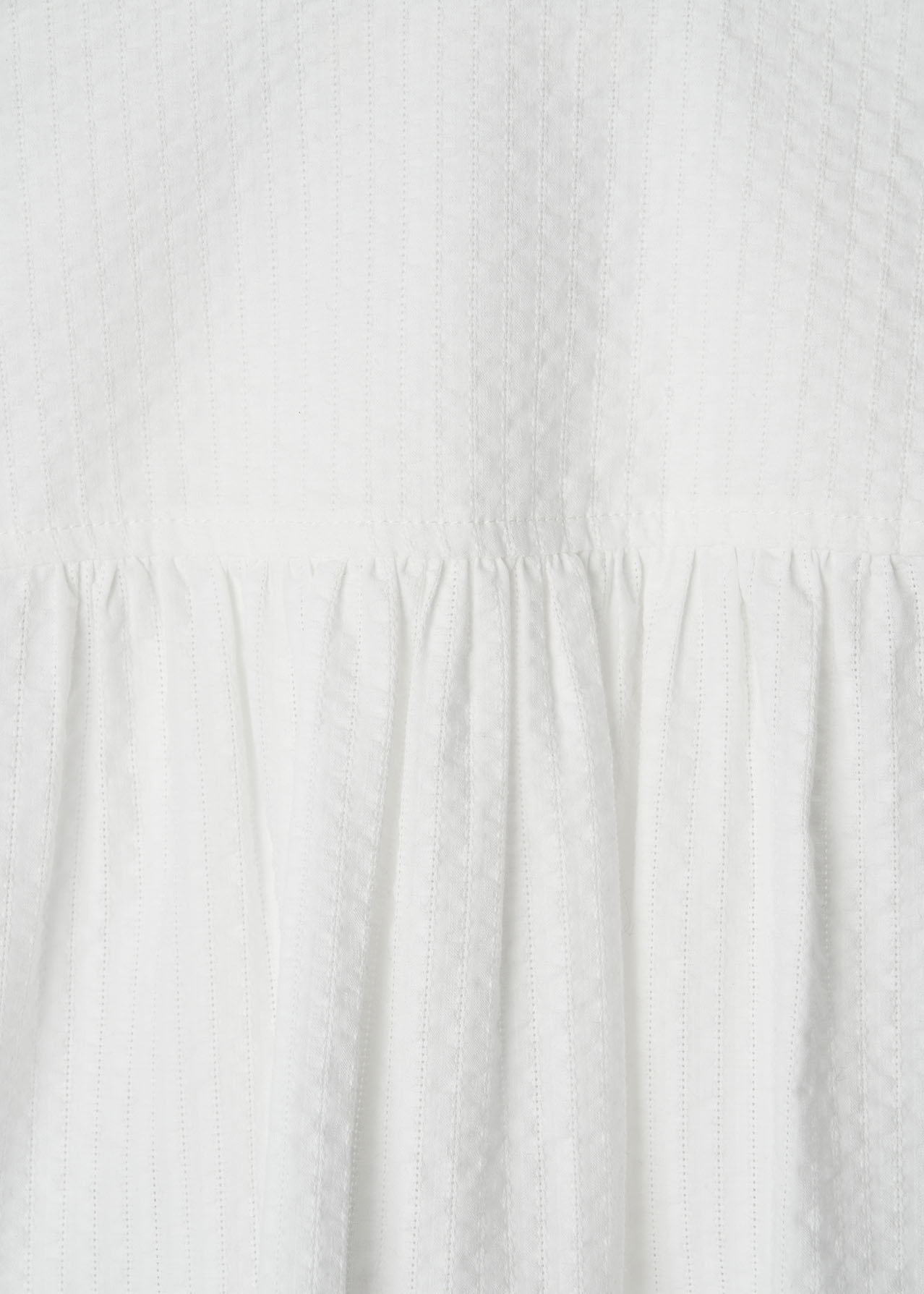 26SS ROUND COLLAR CROP SHIRTS / WHITE