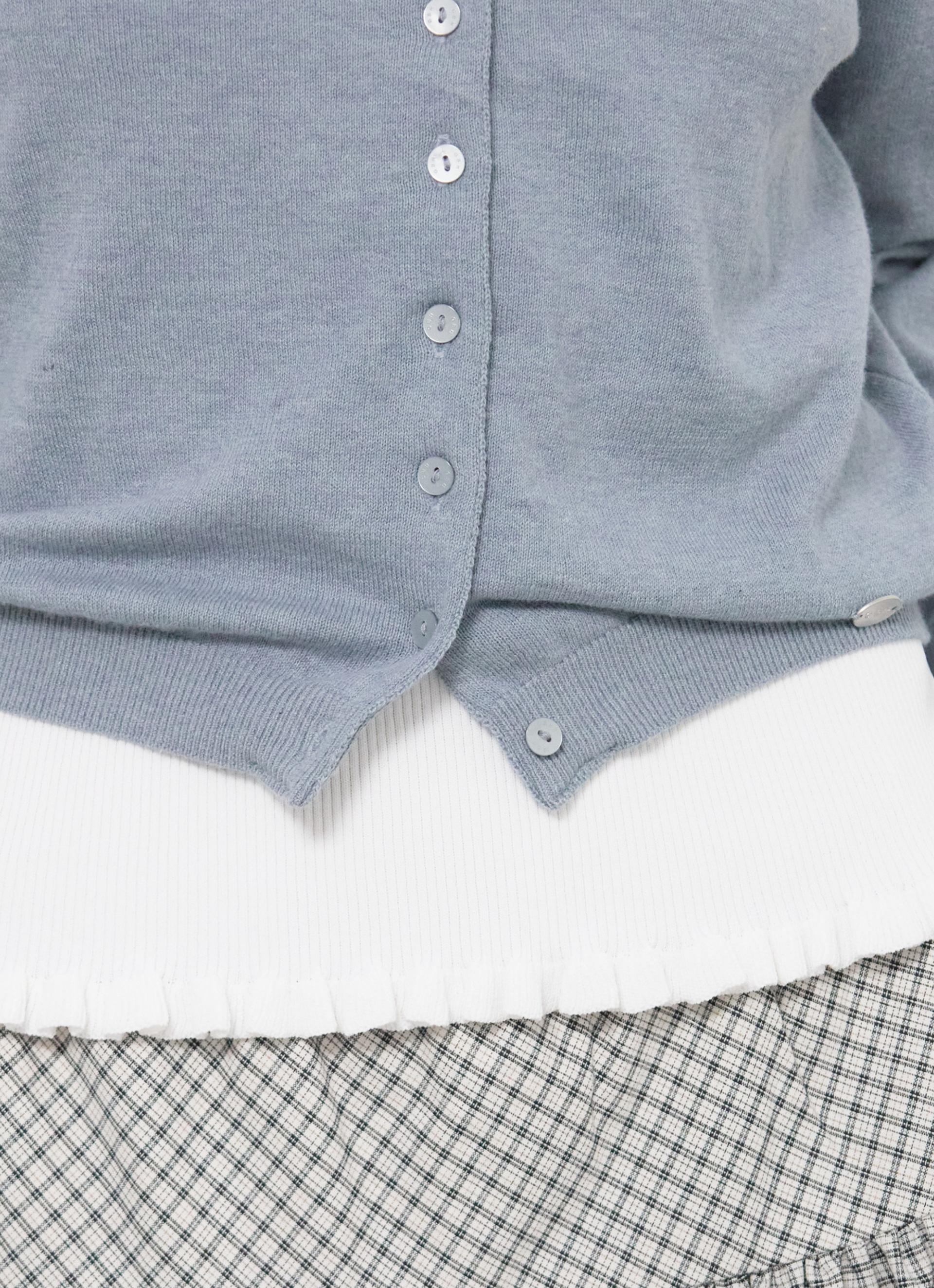 26SS CASHMERE ANG CARDIGAN / SOFT BLUE