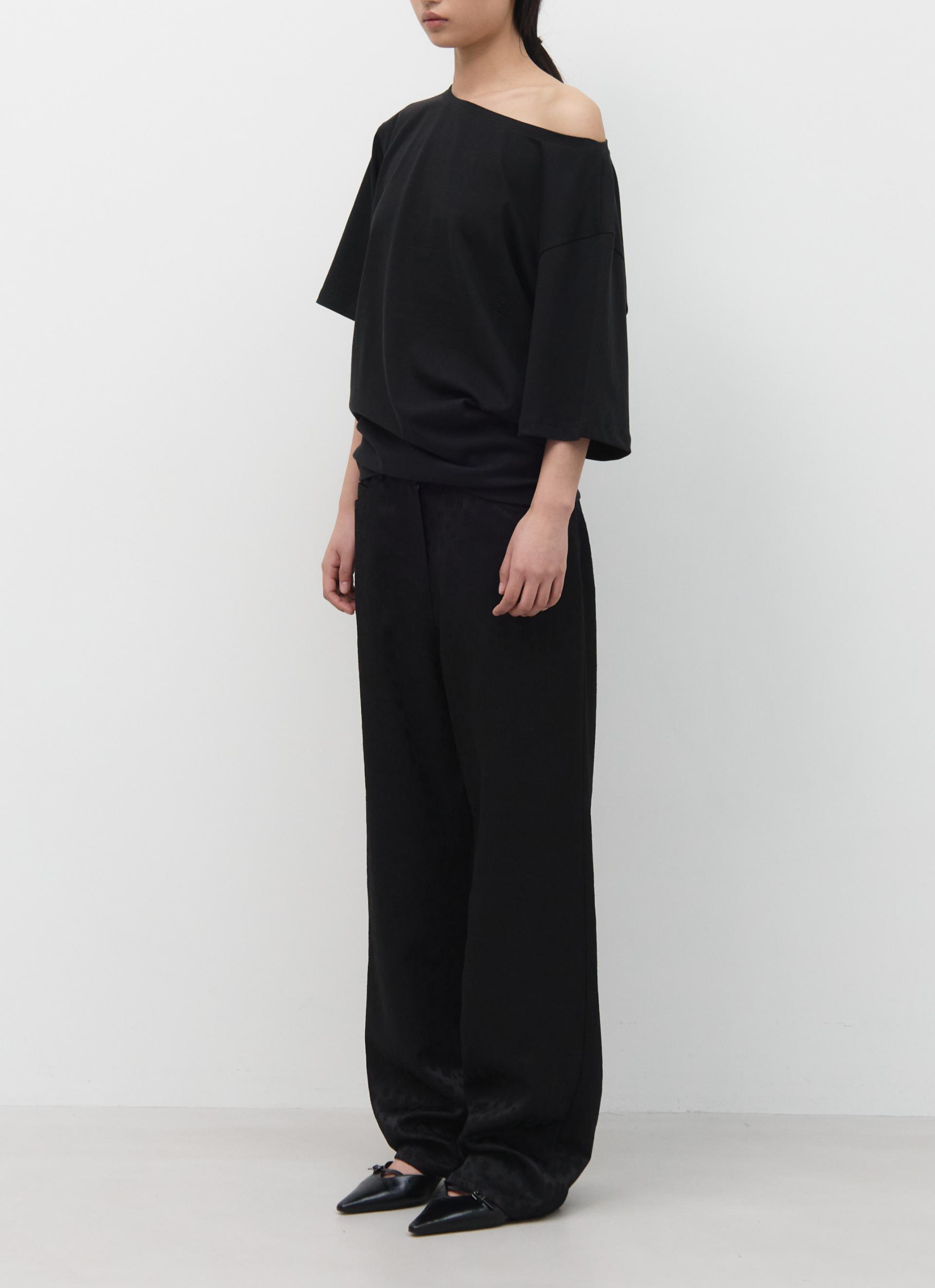 26SS UNBALANCE OFF SHOULDER TOP / BLACK