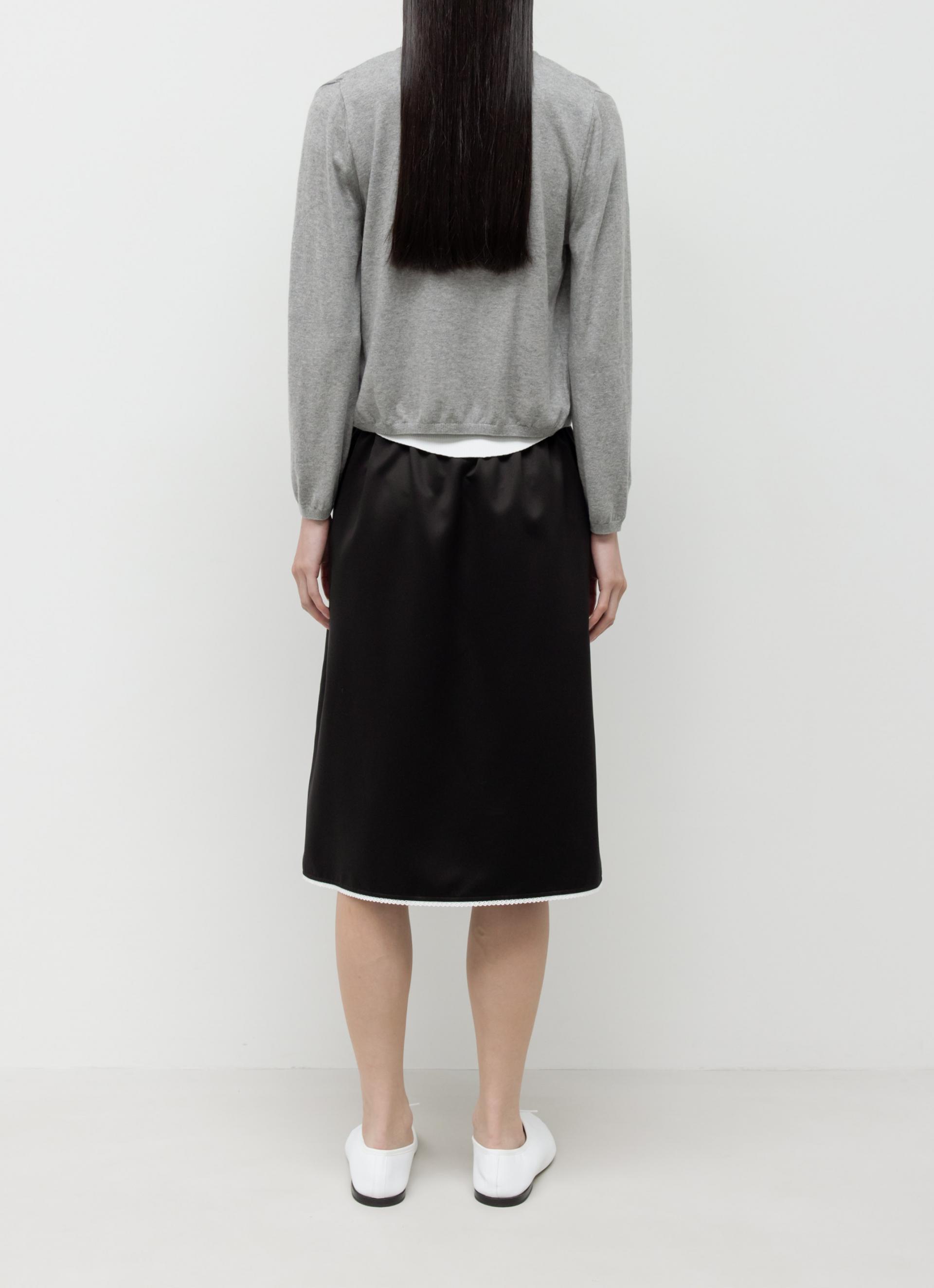 26SS CASHMERE PETITE CARDIGAN / MELANGE GREY