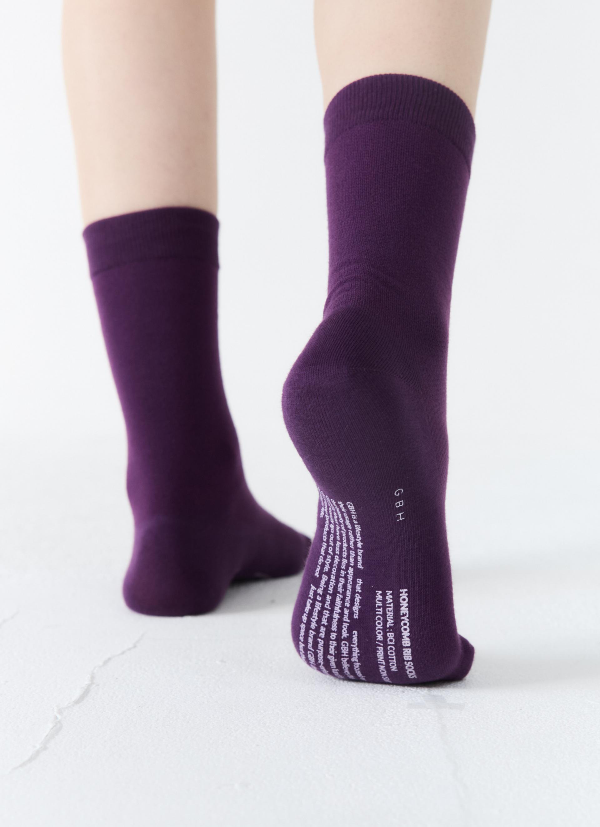 26SS HONEYCOMB RIB SOCKS / 3 COLOR