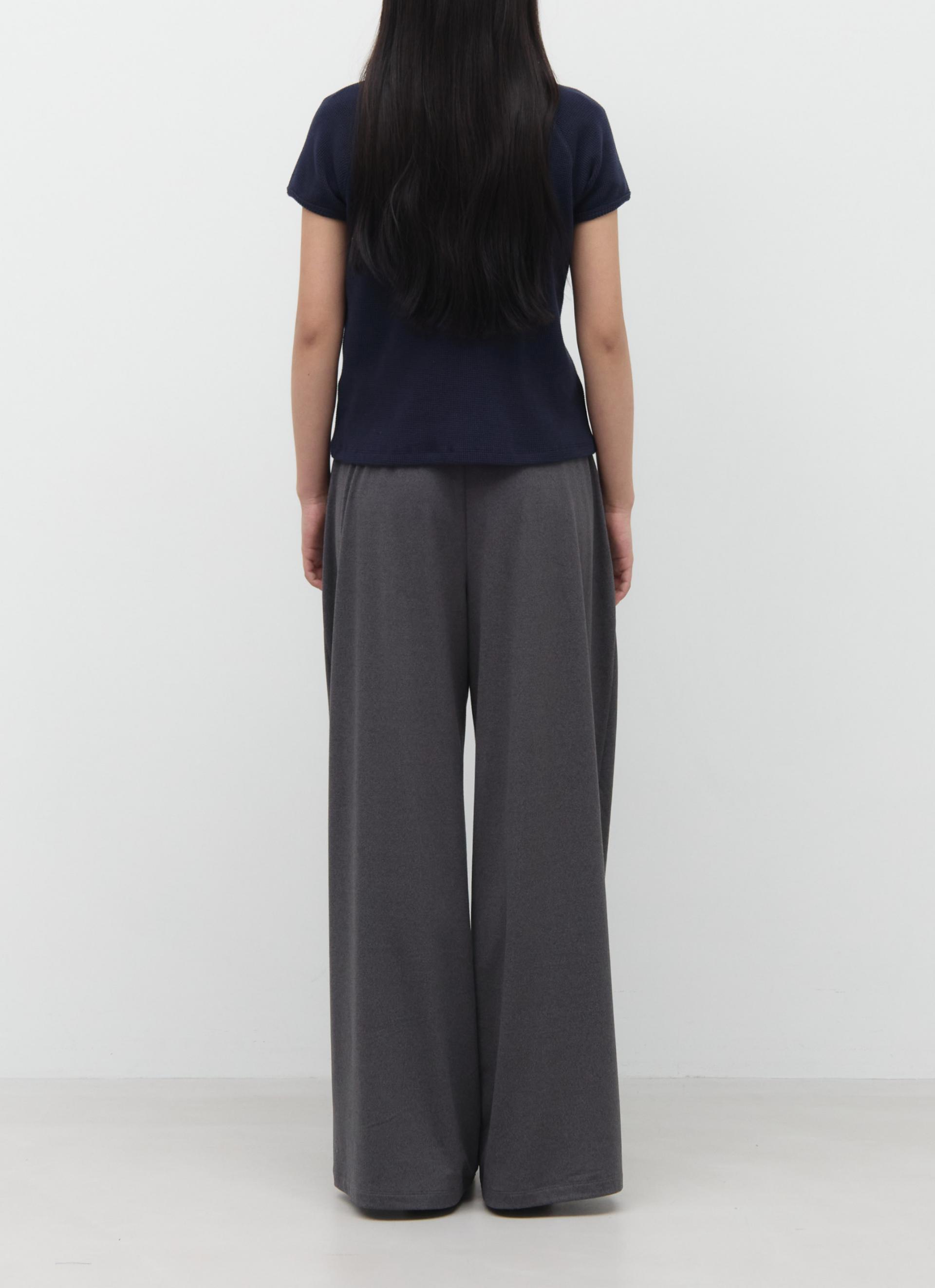 26SS PETITE WAFFLE TOP / NAVY