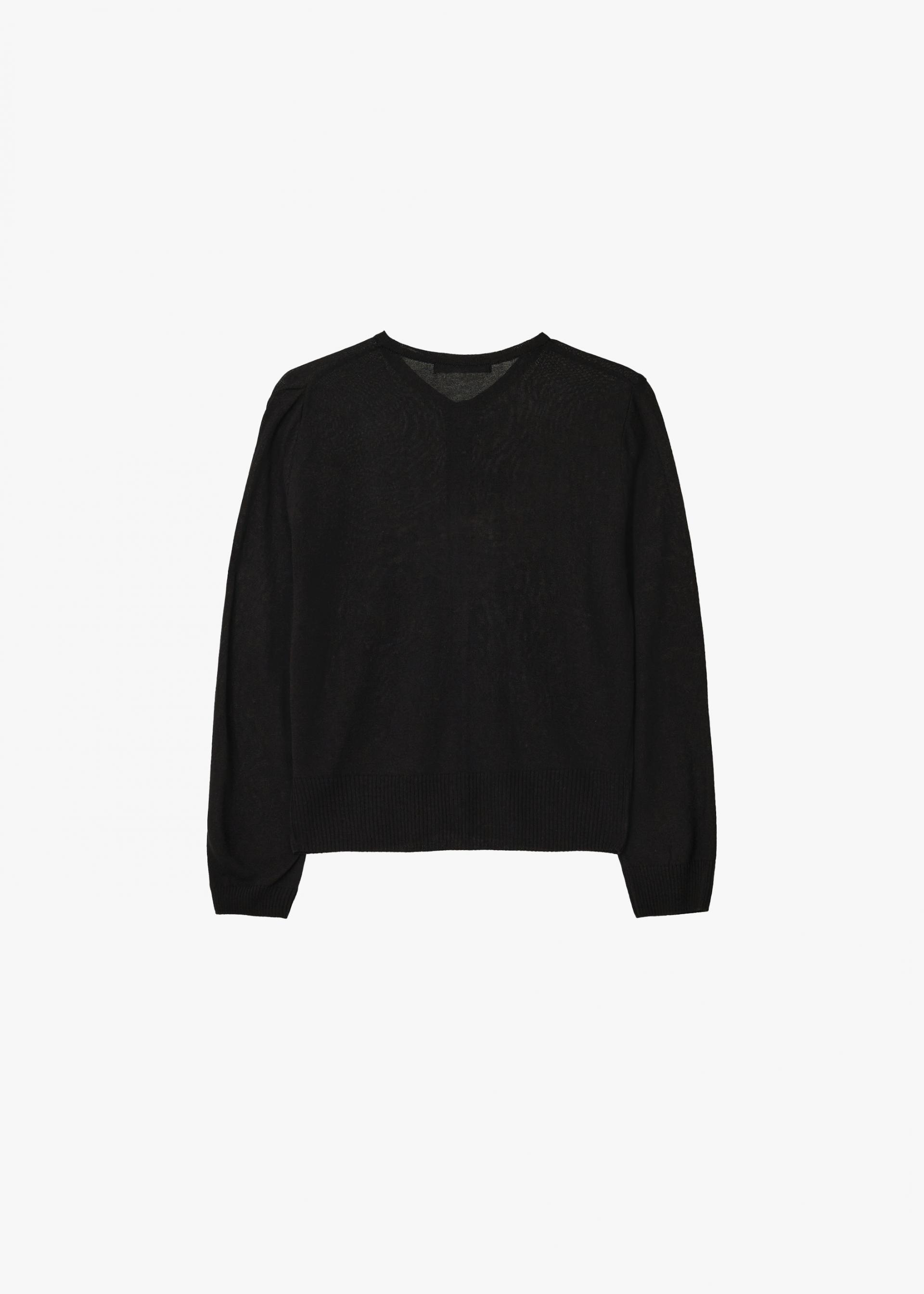 26SS SHEER CARDIGAN / BLACK