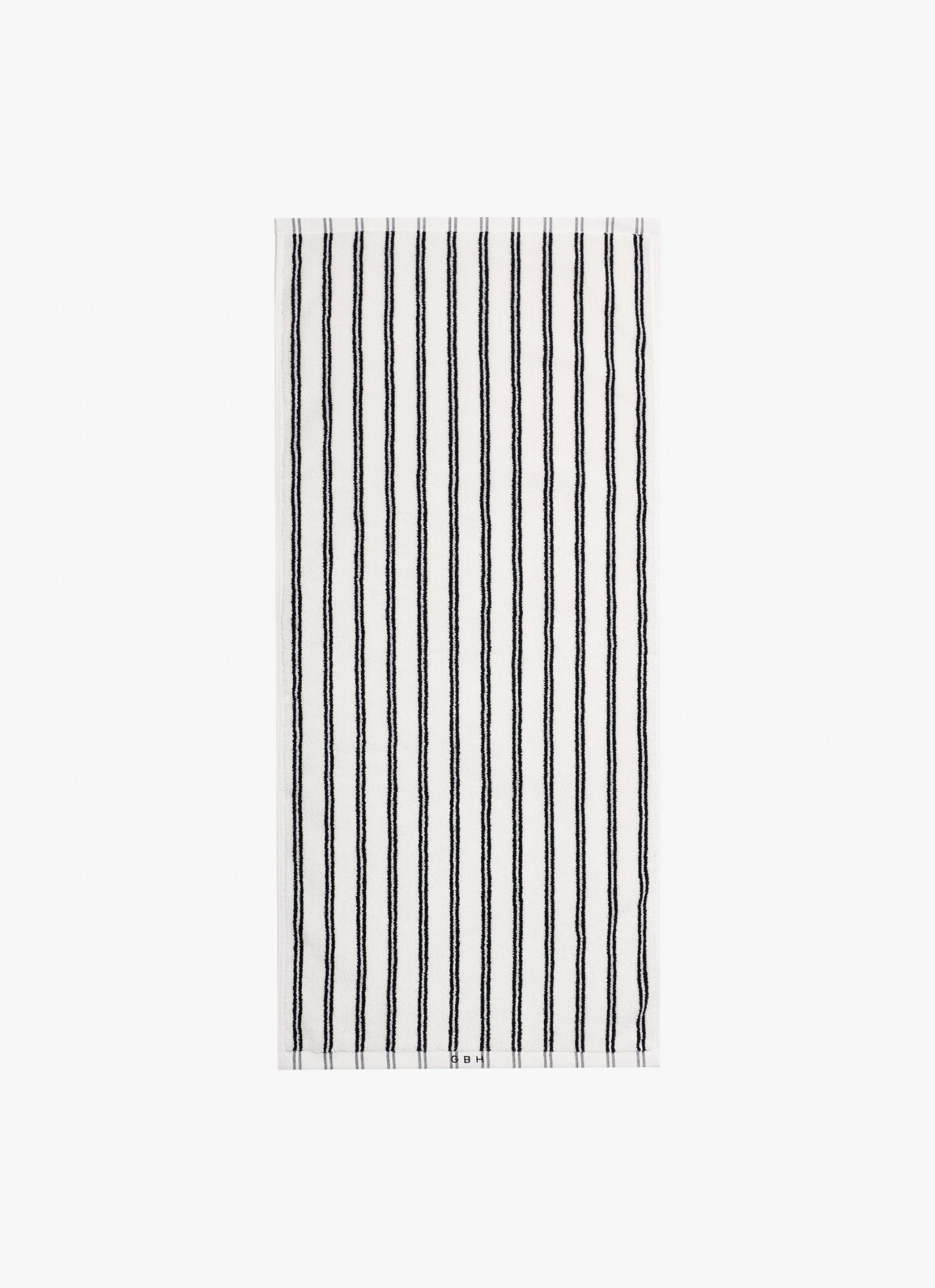 FACE TOWEL_STRIPE TWIN WHITE