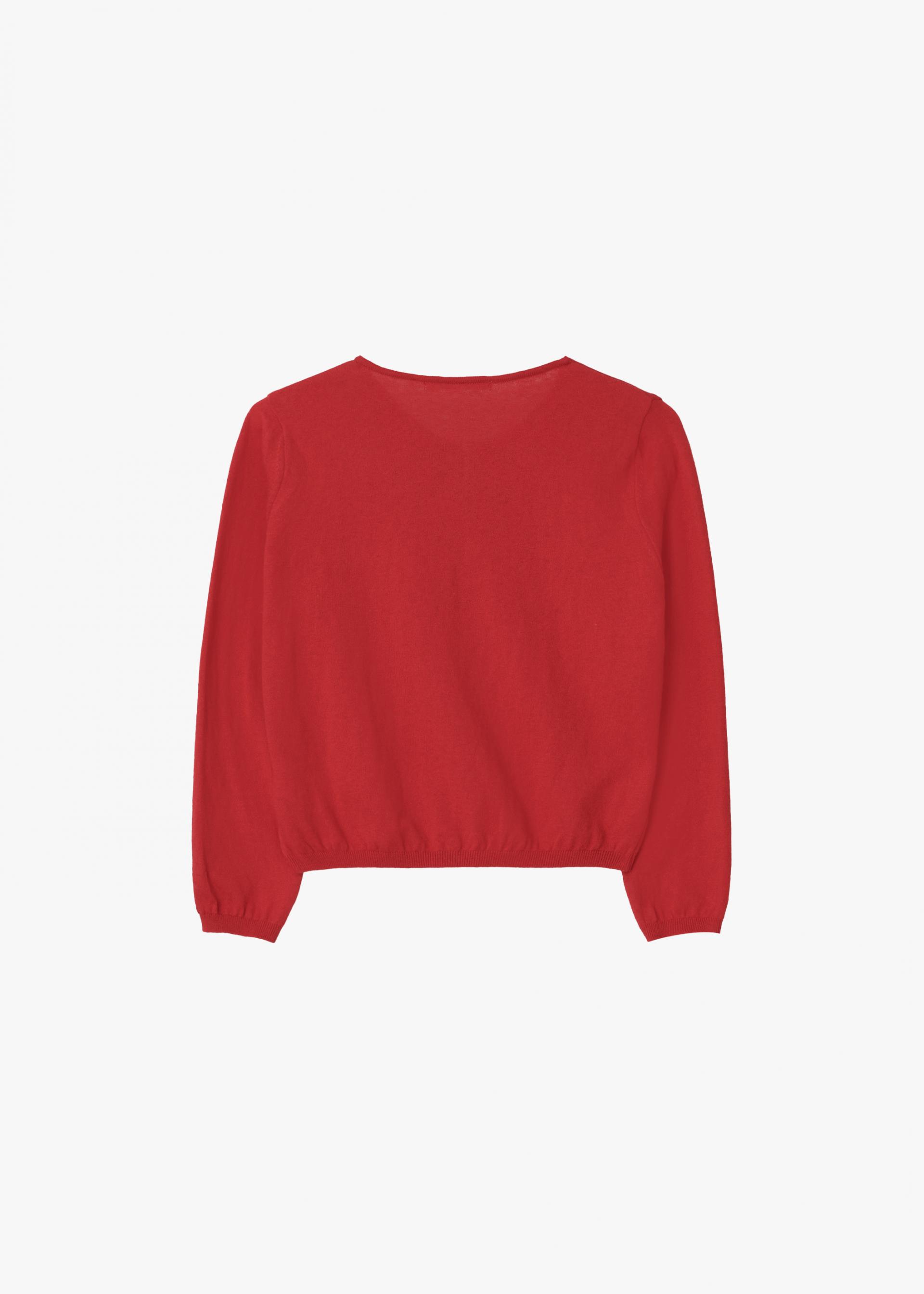 26SS CASHMERE PETITE CARDIGAN / RED