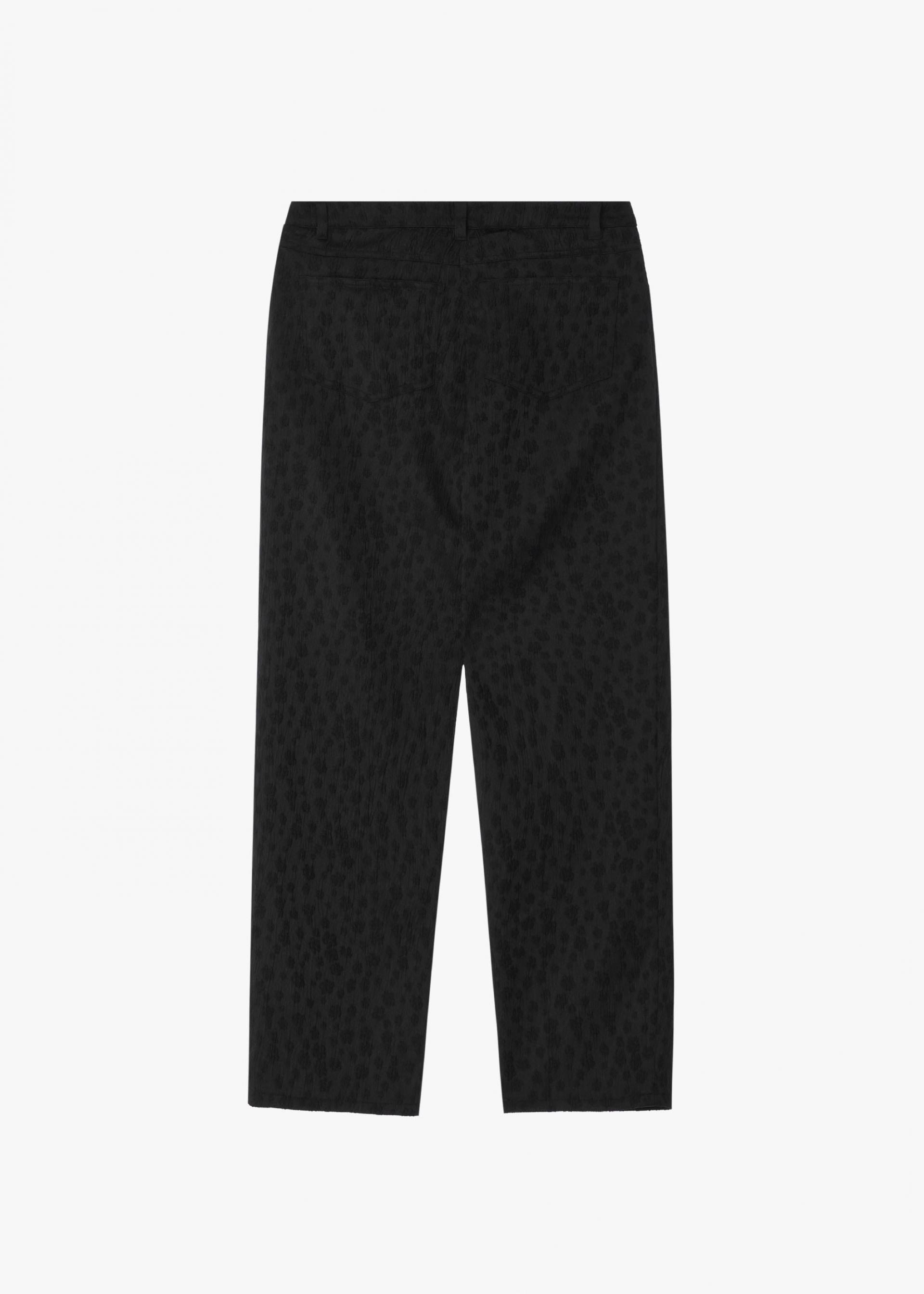 26SS JACQUARD STRAIGHT PANTS / BLACK