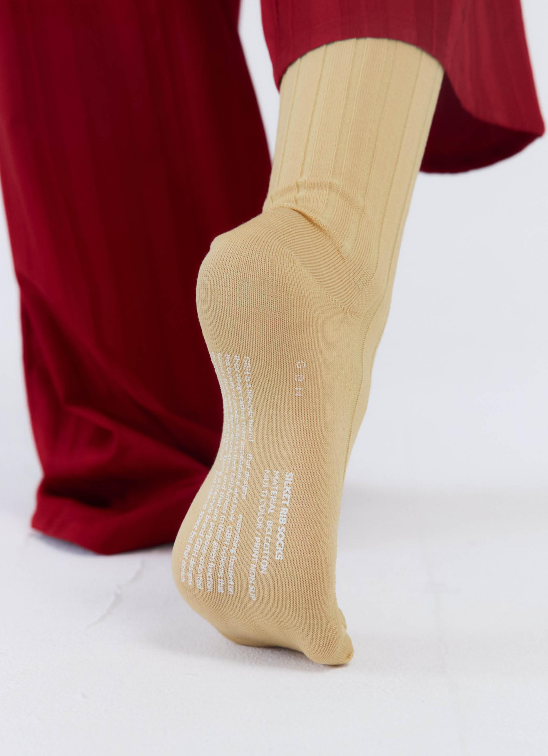 26SS SILKET RIB SOCKS / 6 COLOR