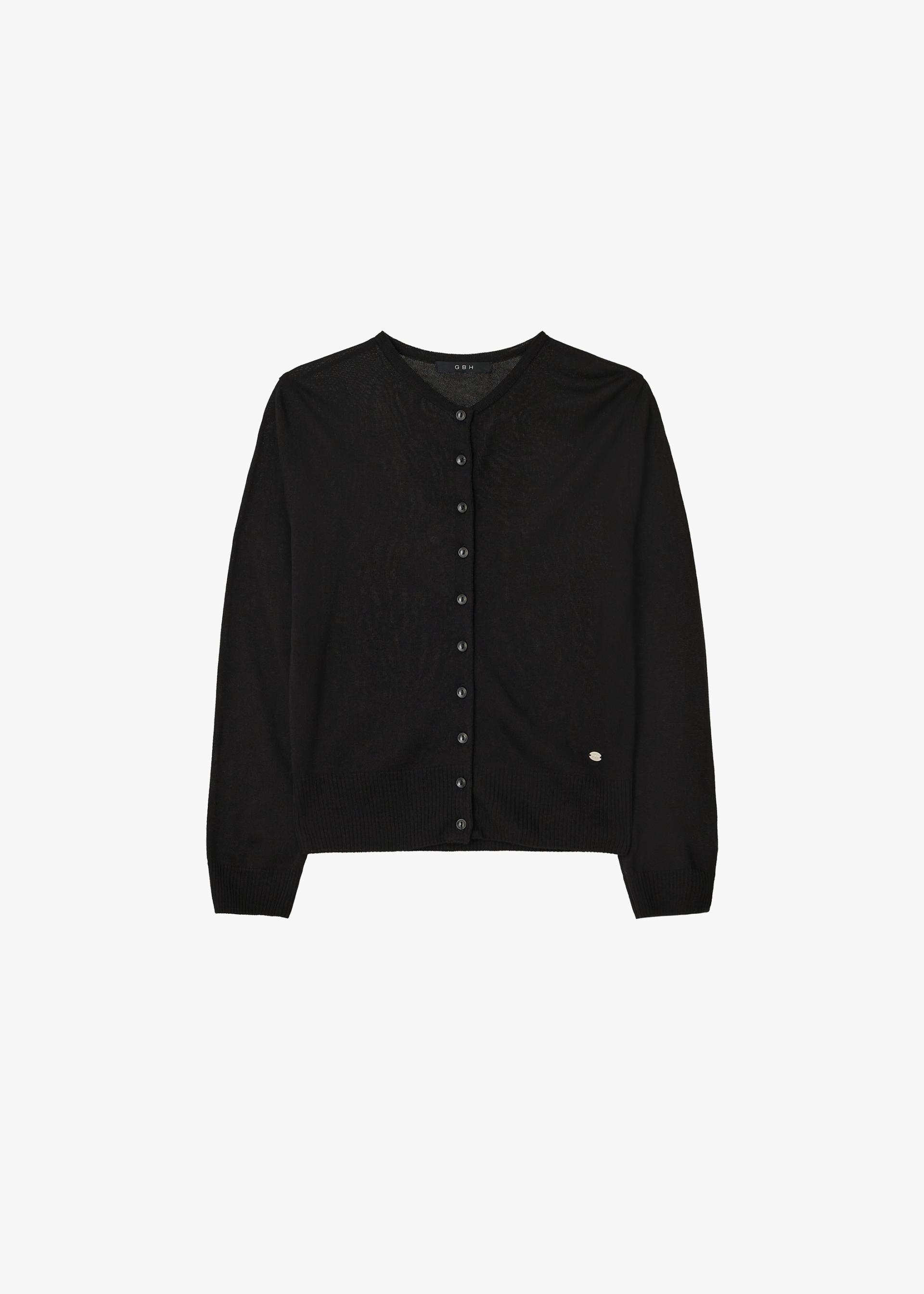 26SS SHEER CARDIGAN / BLACK