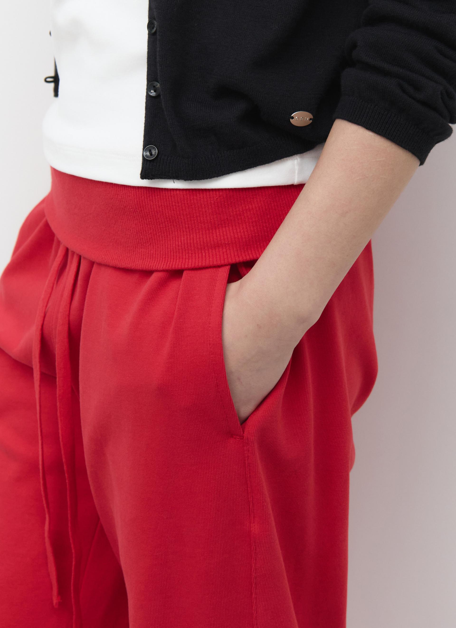 26SS FOLD OVER LONG PANTS / RED