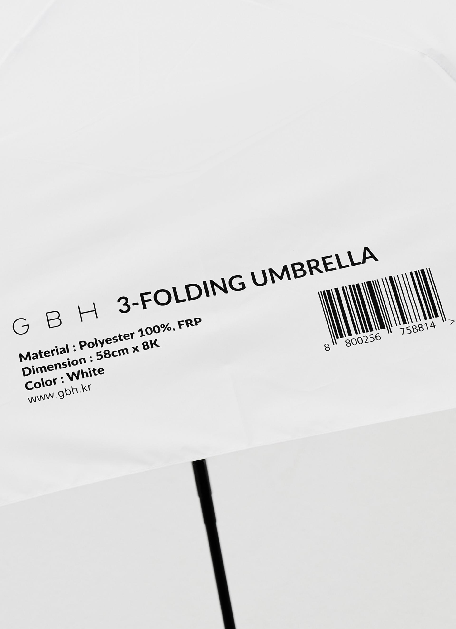 3-FOLDING UMBRELLA / WHITE