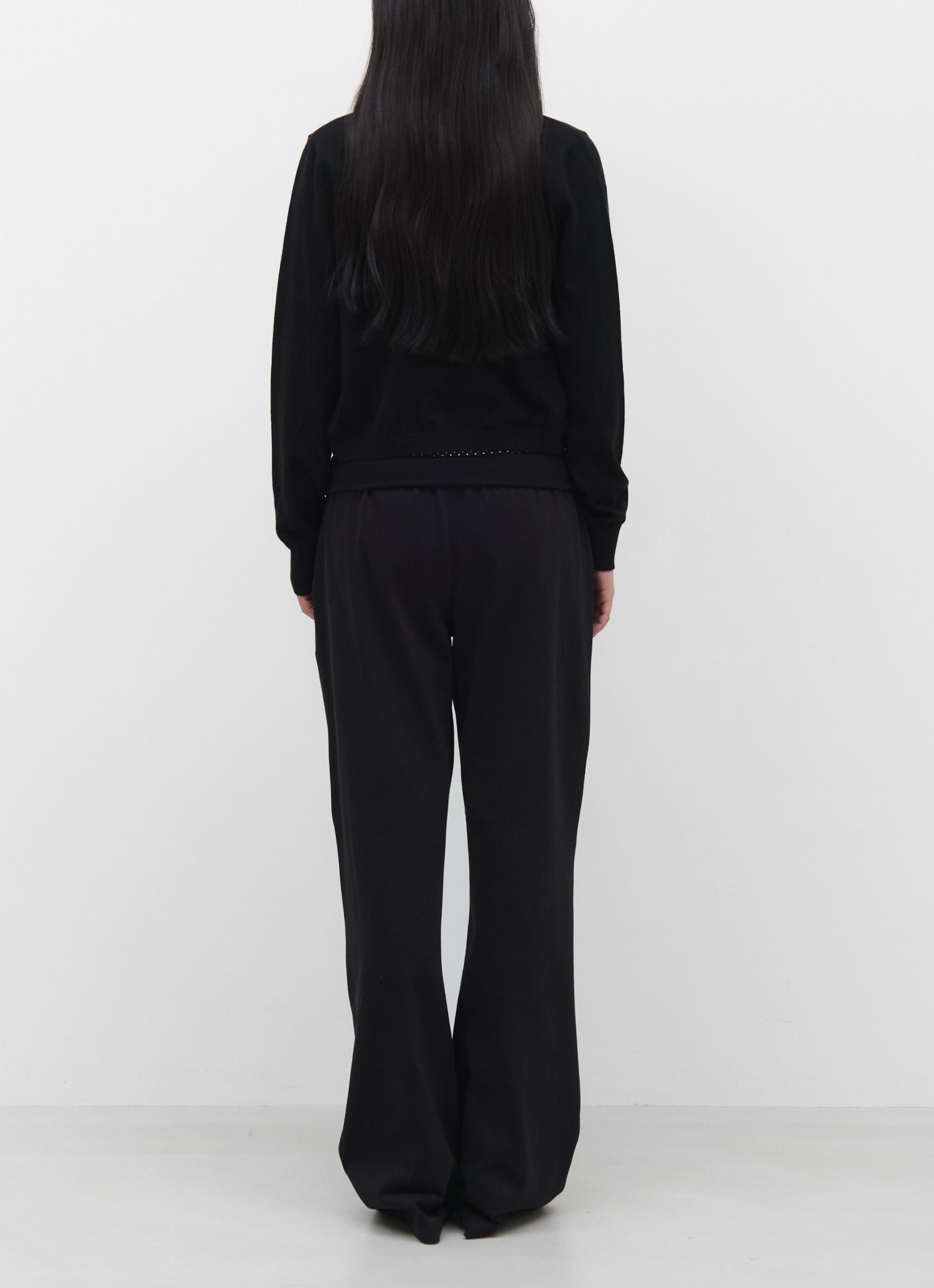 26SS FOLD OVER LONG PANTS / BLACK