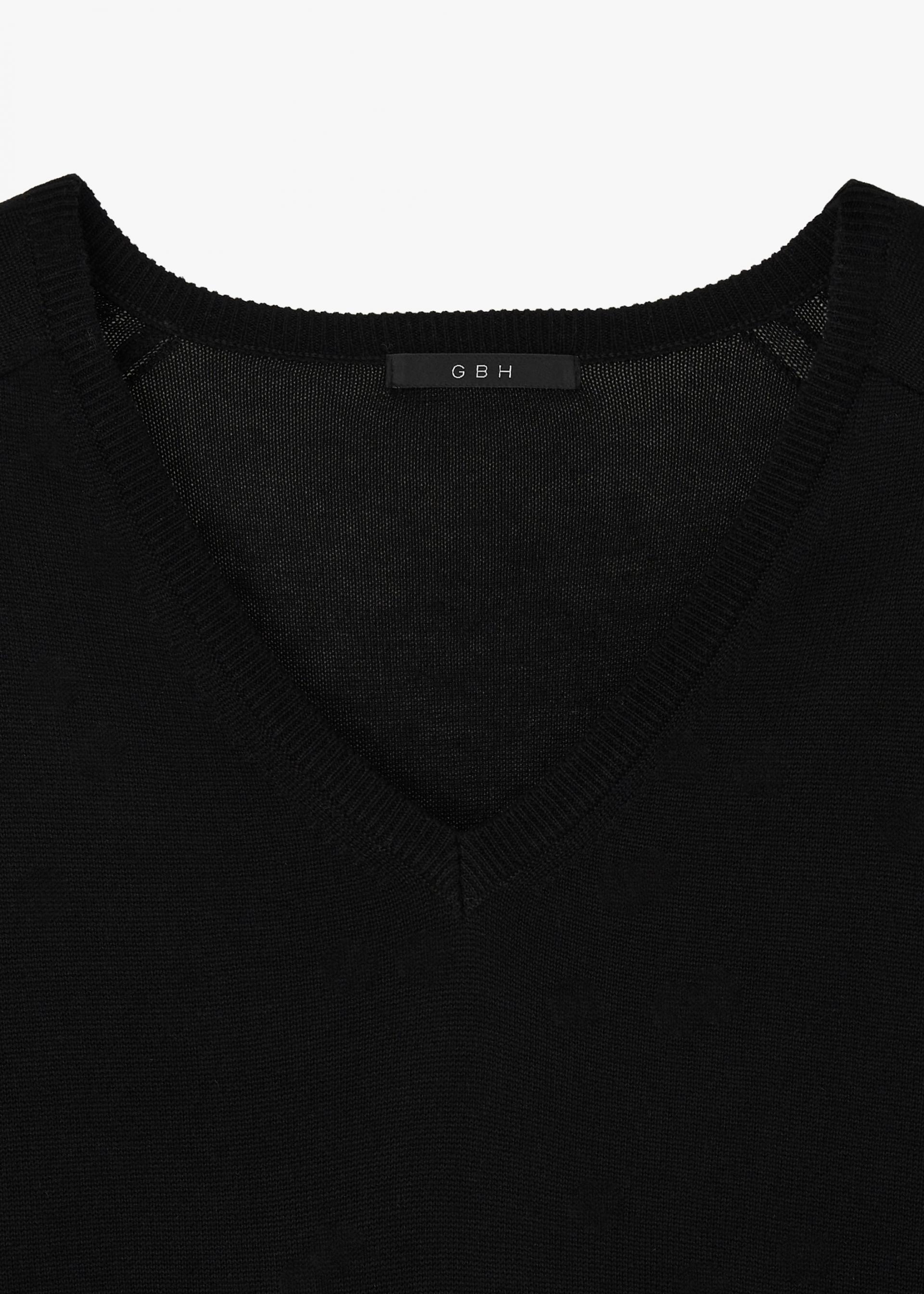 26SS LOOSE V-NECK KNIT / BLACK
