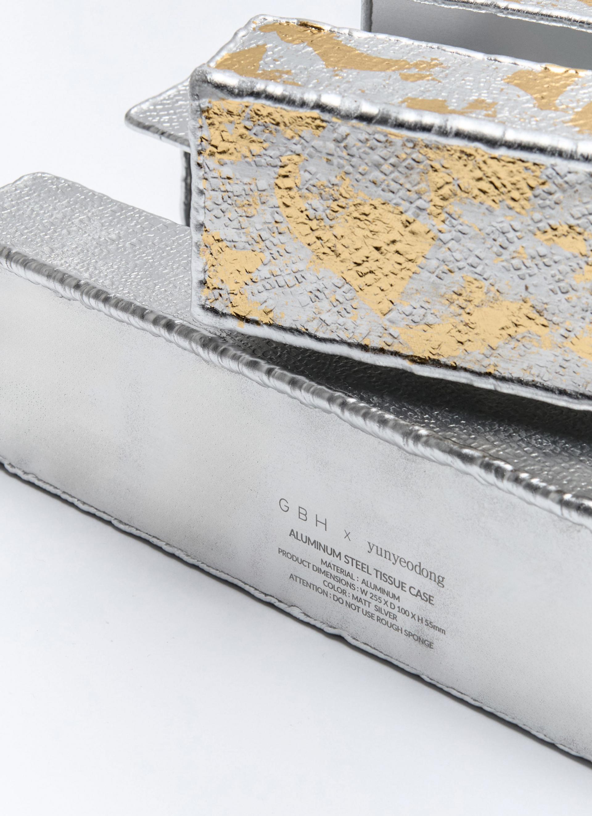 x Yunyeodong ALUMINUM STEEL TISSUE CASE / MATT SILVER
