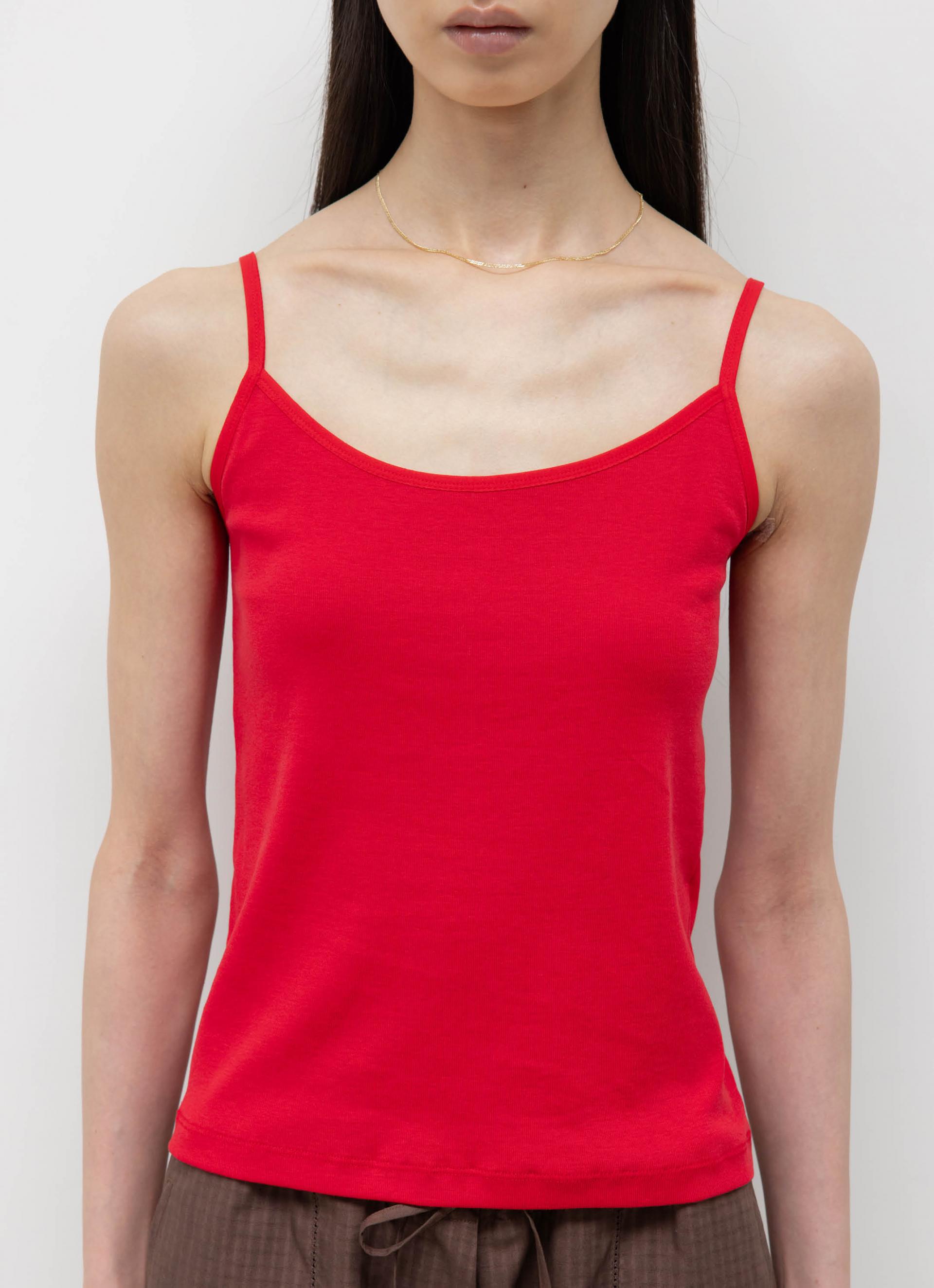26SS SLIM FIT BASIC SLEEVELESS / RED