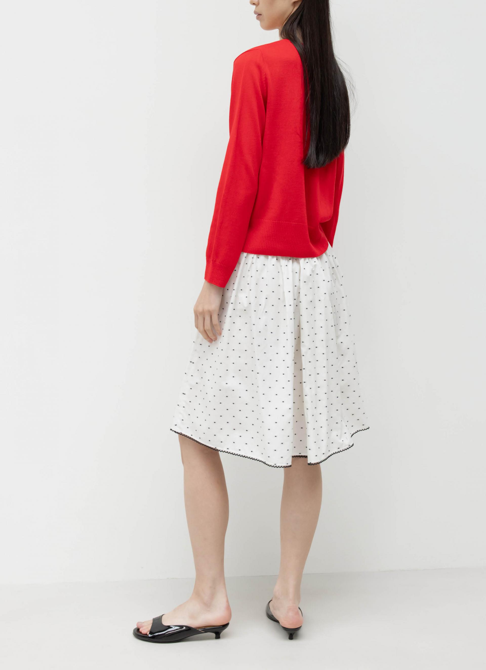 26SS SHEER CARDIGAN / RED